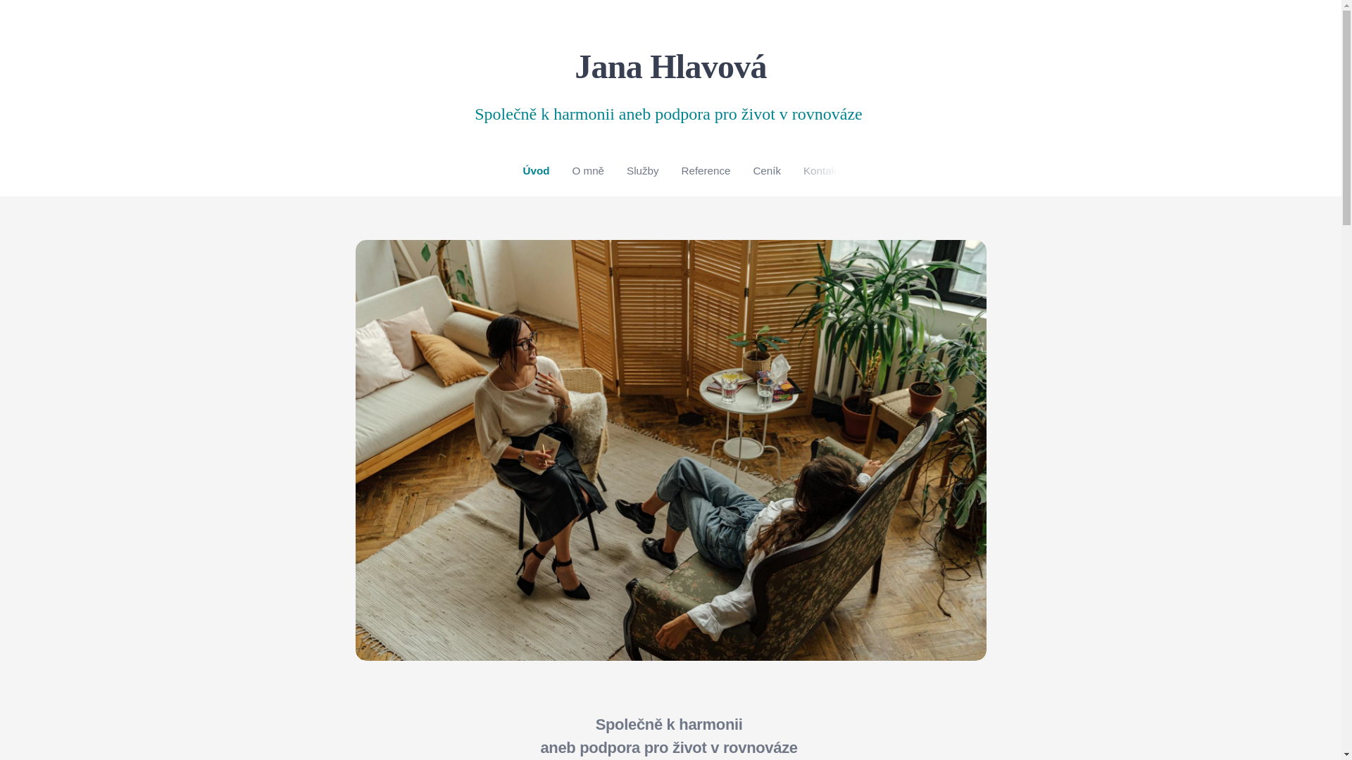 website screenshot of https://janahlavova.com/