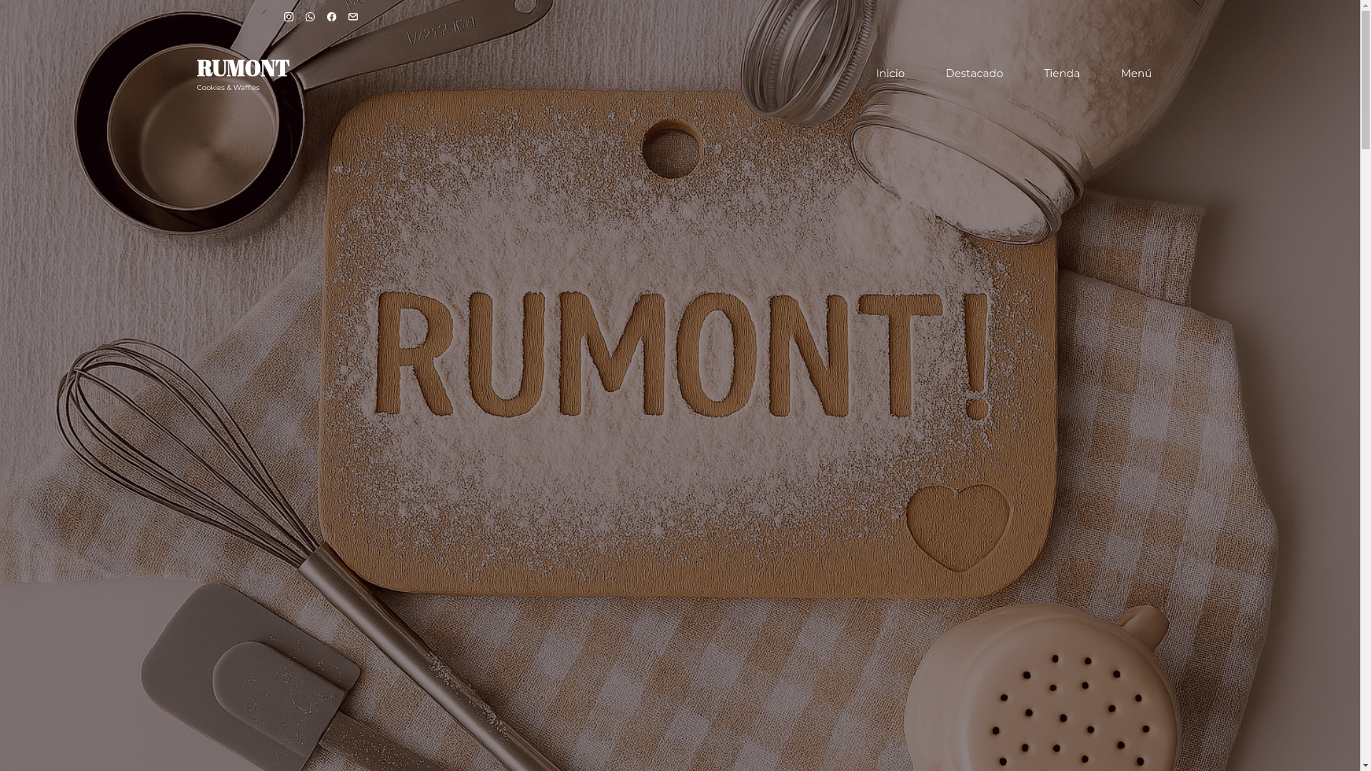 website screenshot of https://rumontcookies.com/