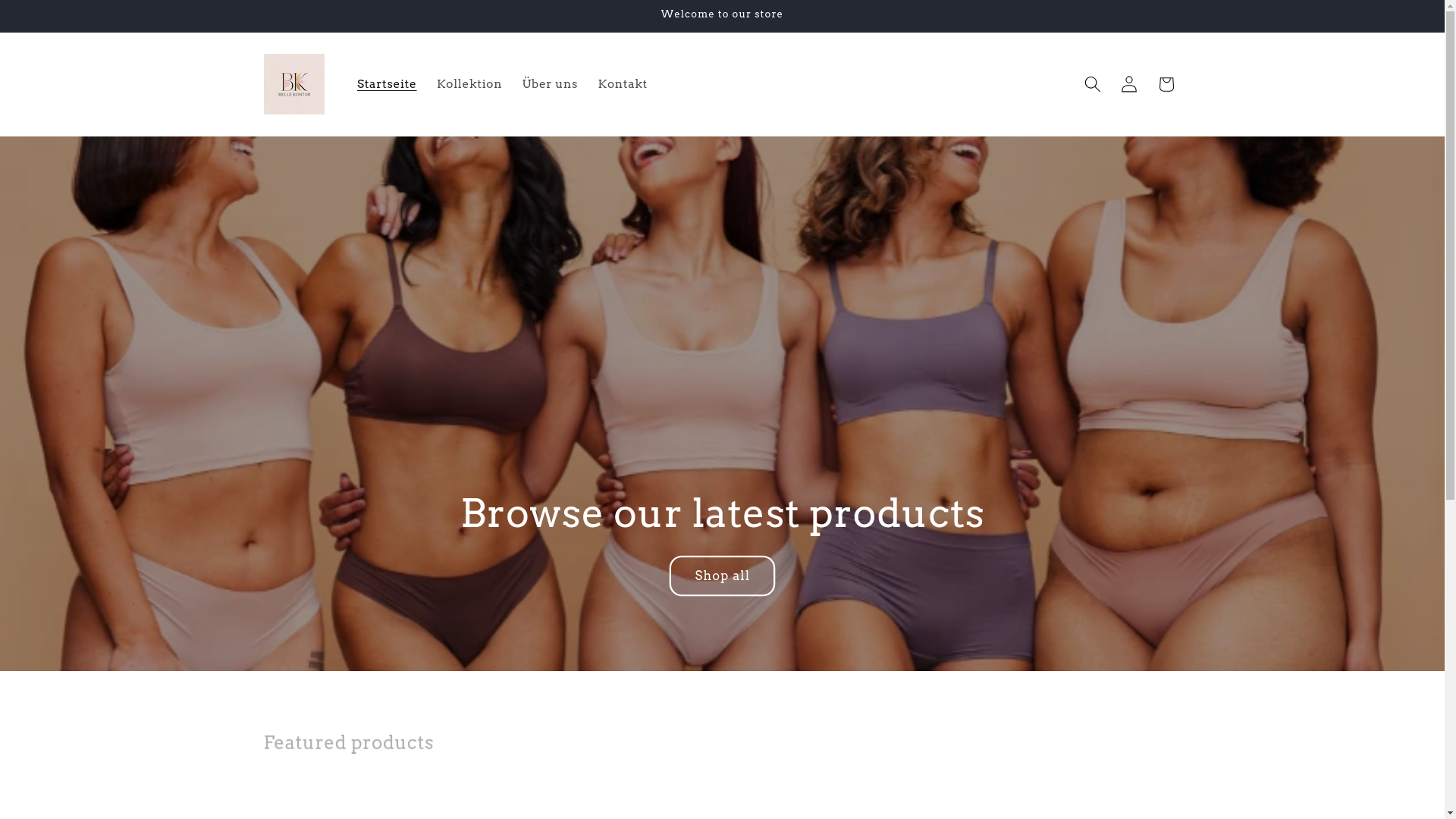 website screenshot of https://bellekontur.de/