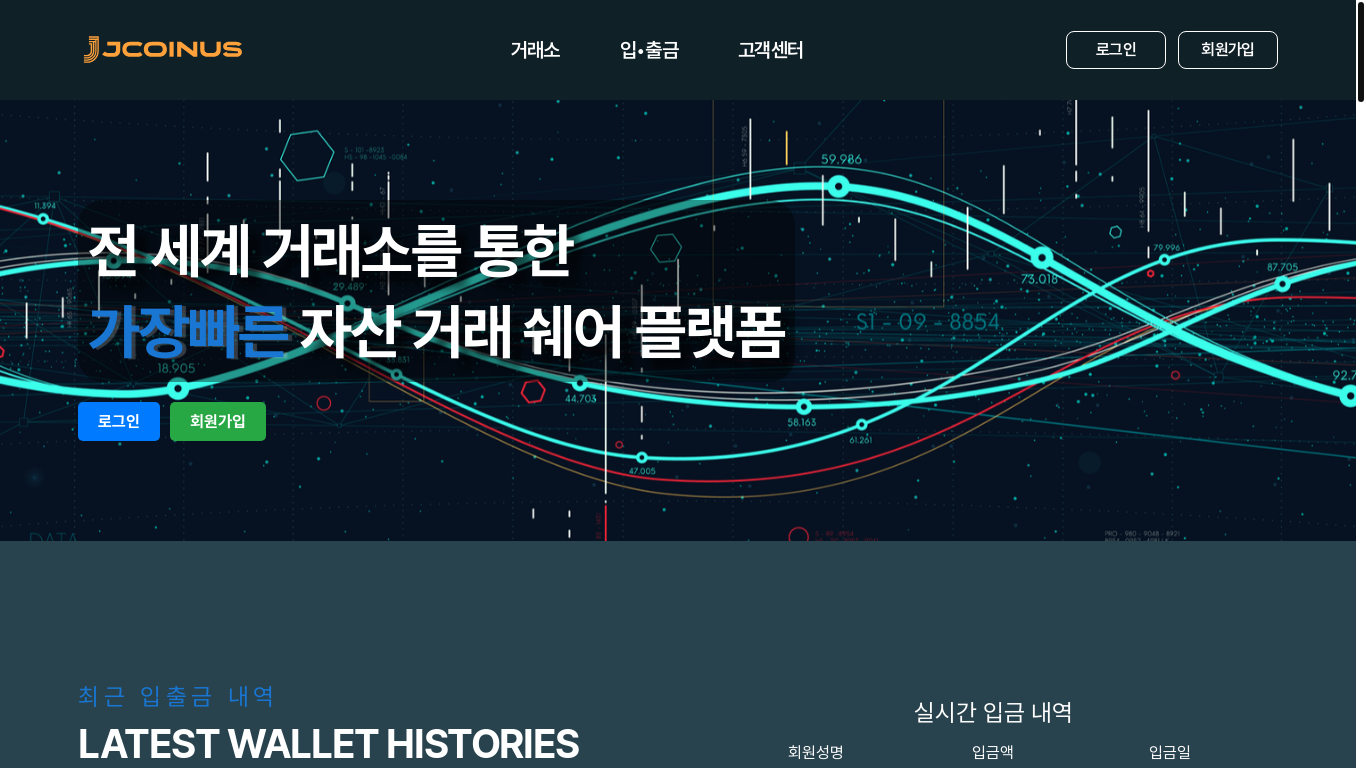 website screenshot of https://jcoinus.com/