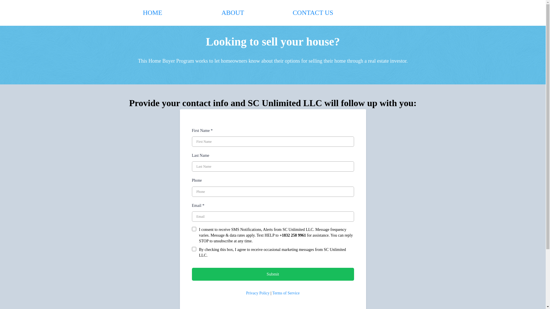 website screenshot of https://scunlimited.online/