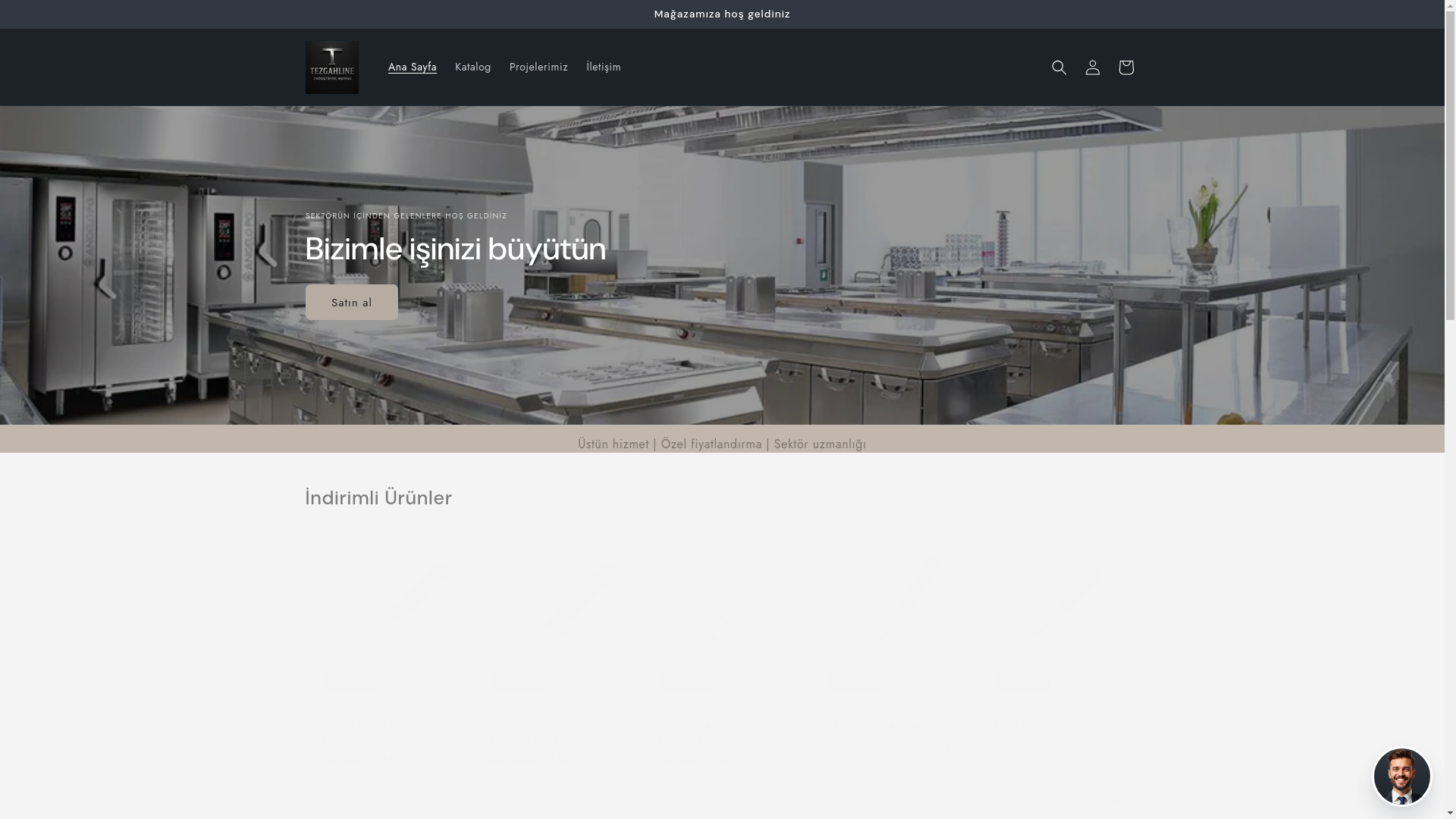 website screenshot of https://tezgahline.com/