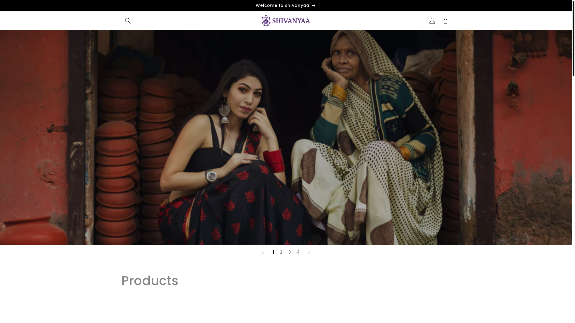 website screenshot of https://shivanyaa.shop/