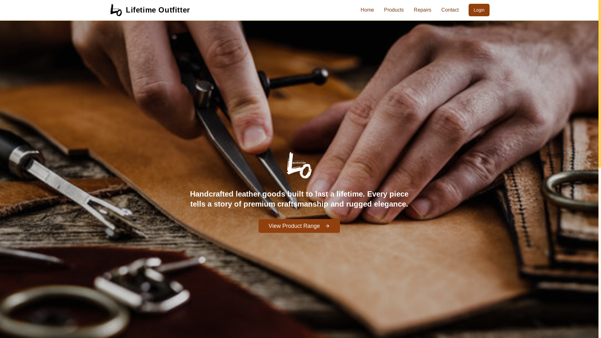 website screenshot of https://lifeoutfitter.co.za/
