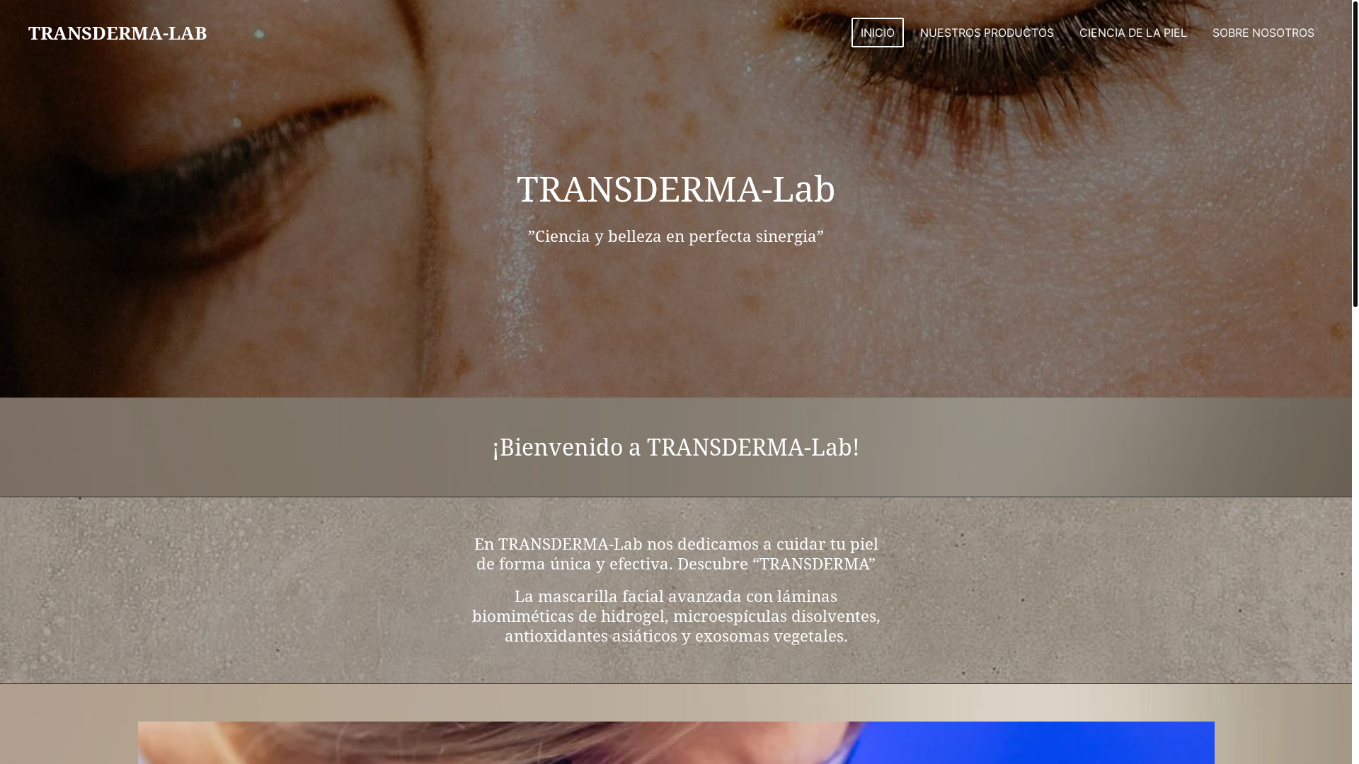 website screenshot of https://transderma-lab.com/