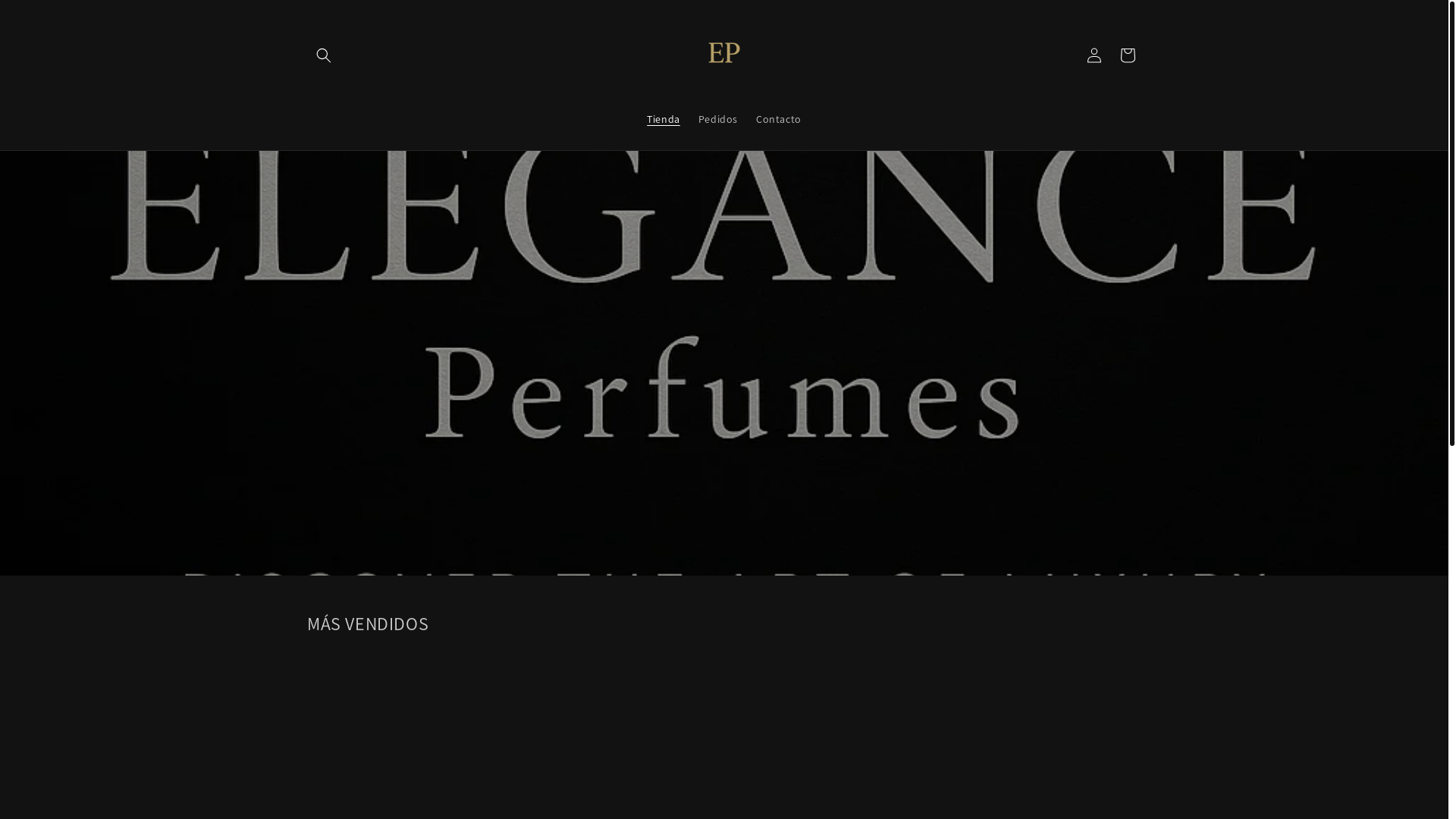 website screenshot of https://eleganceperfumeria.com/