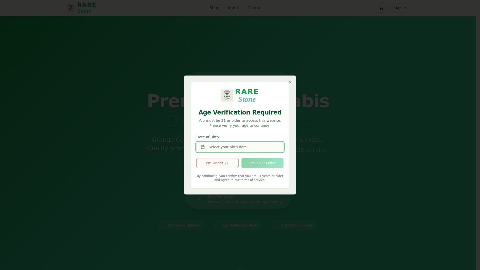 website screenshot of https://rarestone-bloom-delivery.pages.dev/