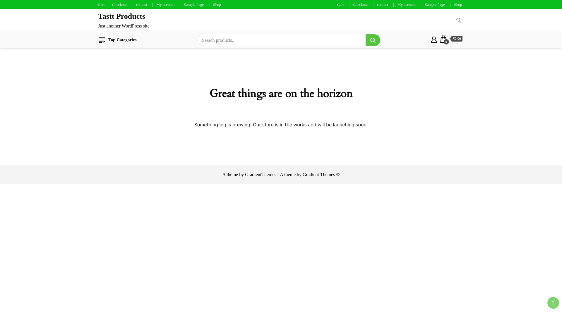 website screenshot of https://tasttproducts.com/