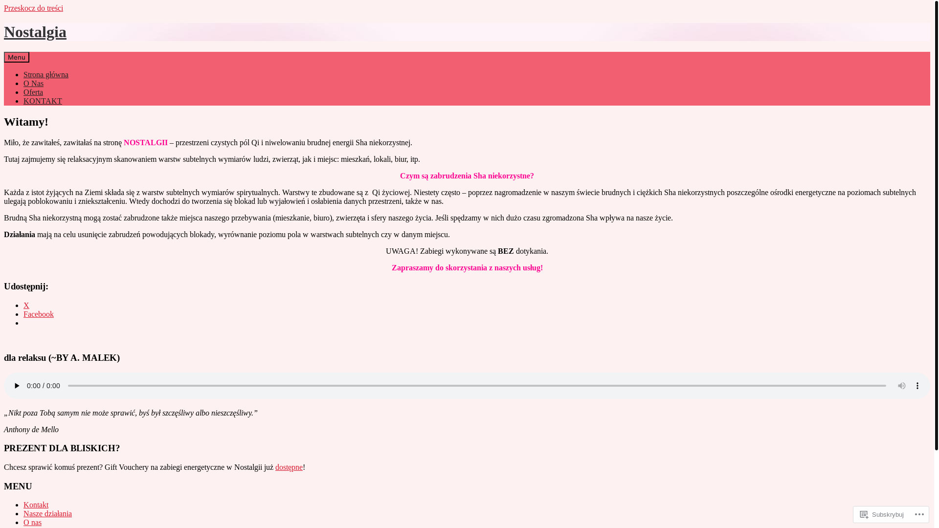 website screenshot of https://nostalgiaczystepola.com/
