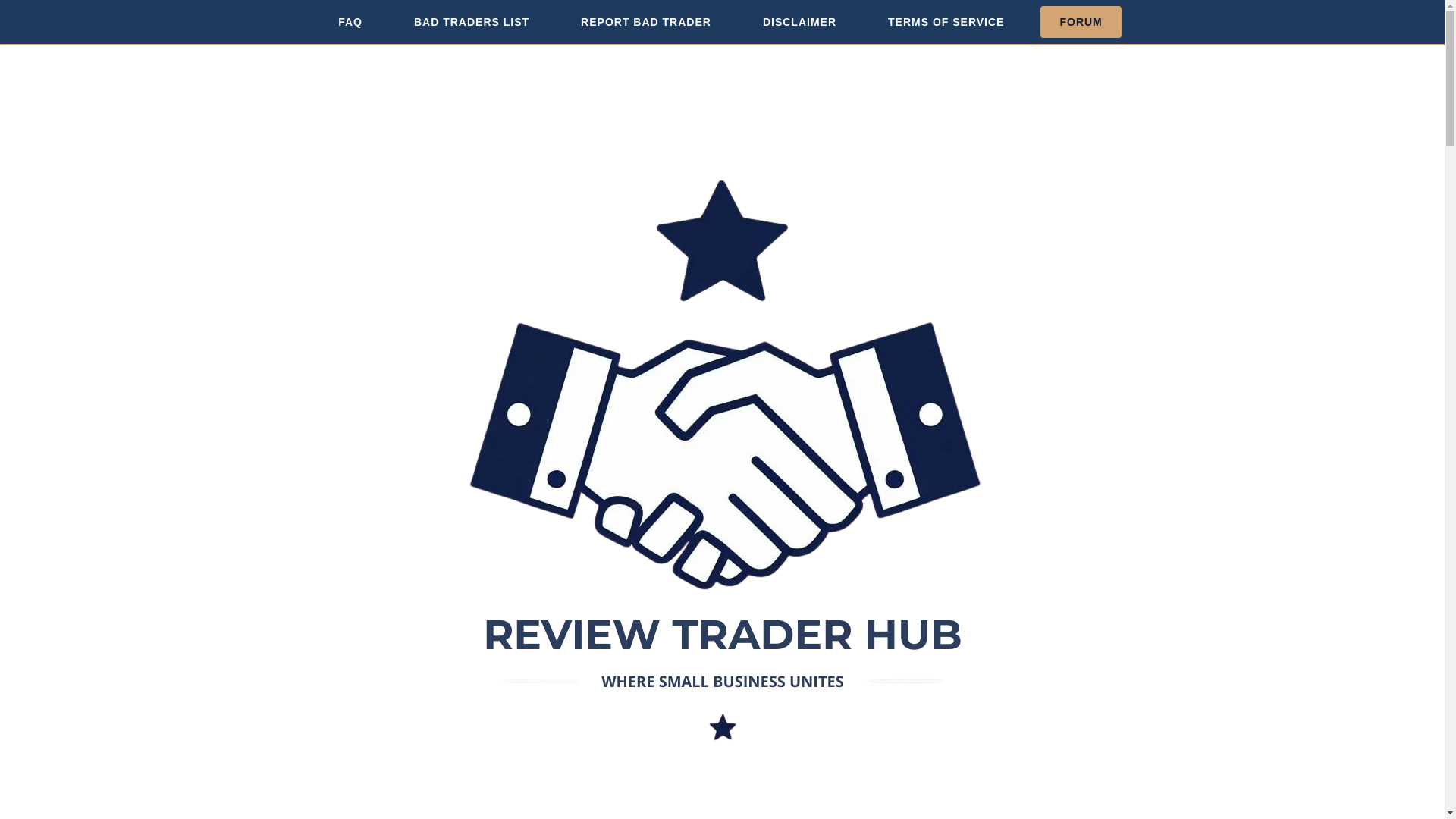 website screenshot of https://reviewtraderhub.com/