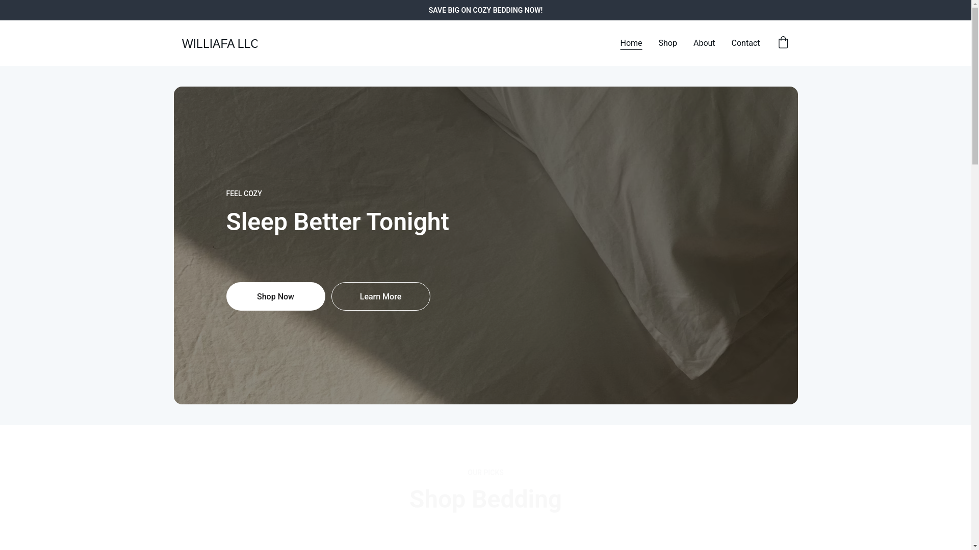 website screenshot of https://williafa.fun/