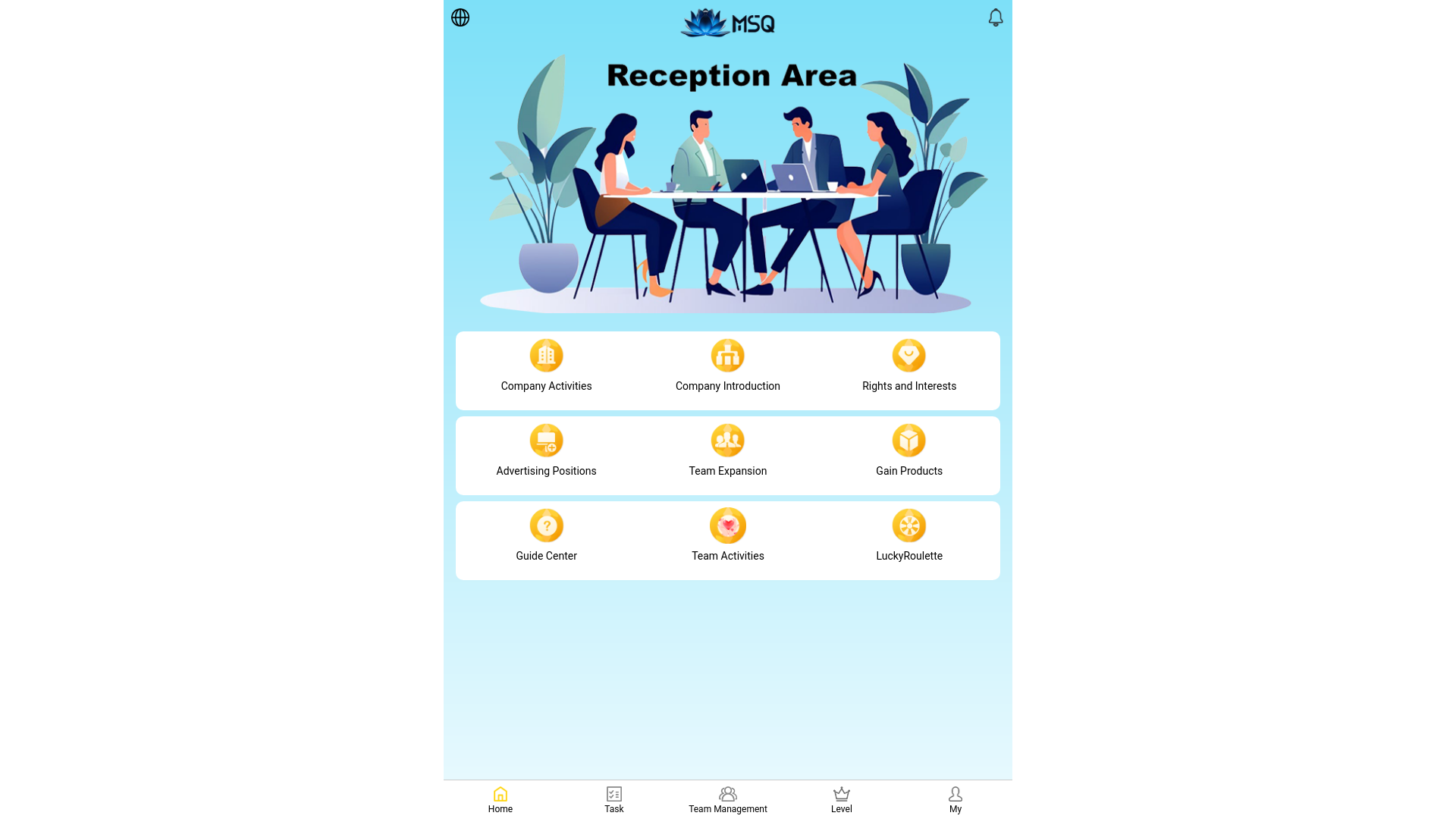 website screenshot of https://18servicesquality.com/