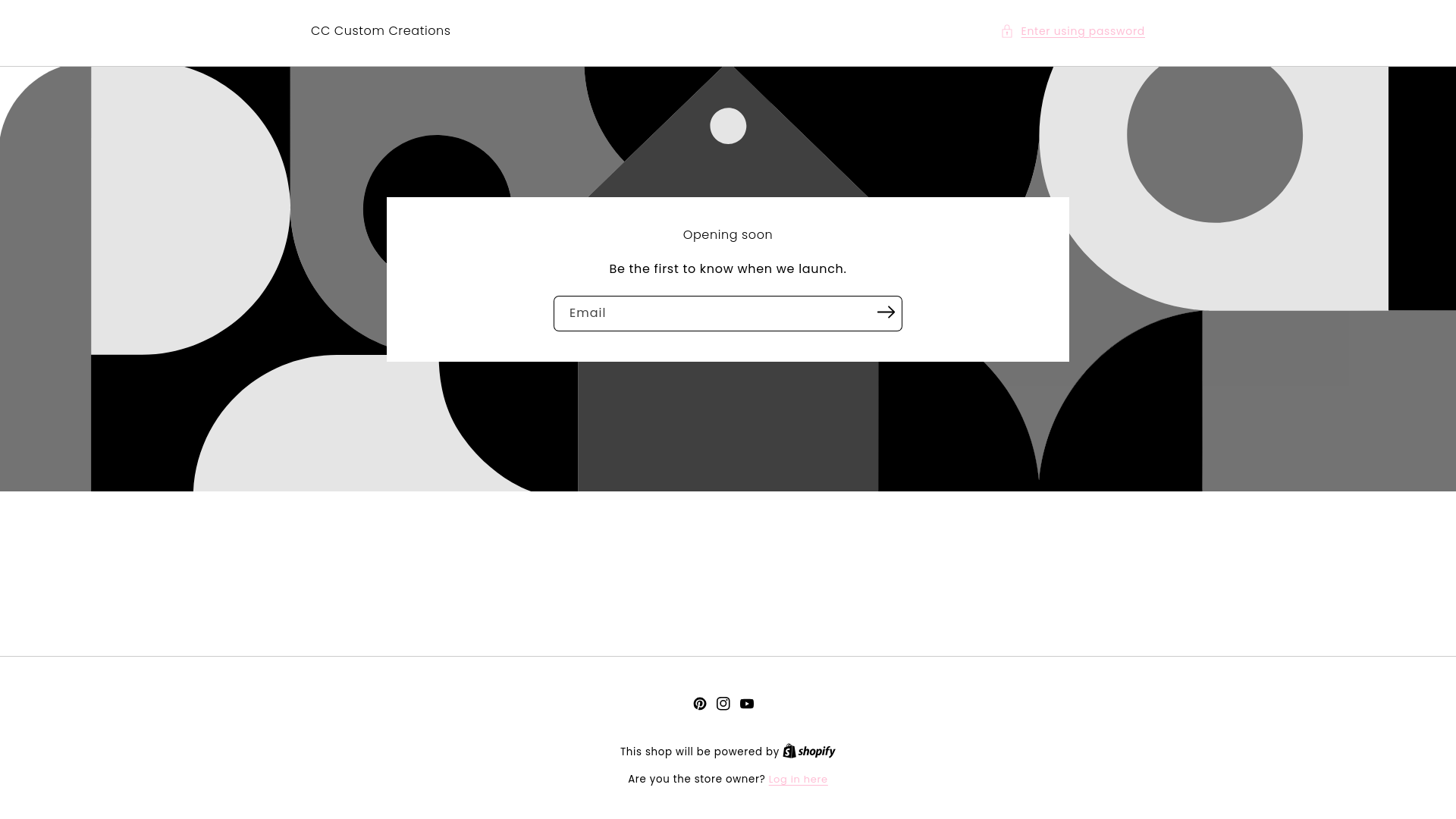 website screenshot of https://cccustomcreations4u.com/
