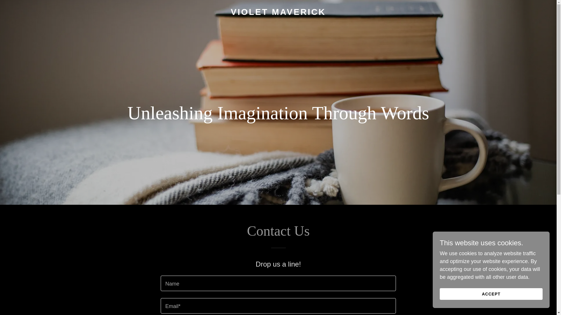website screenshot of https://violetmaverick.com/