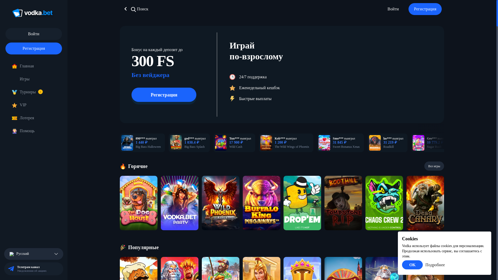 website screenshot of https://vodkabet-play555.casino/