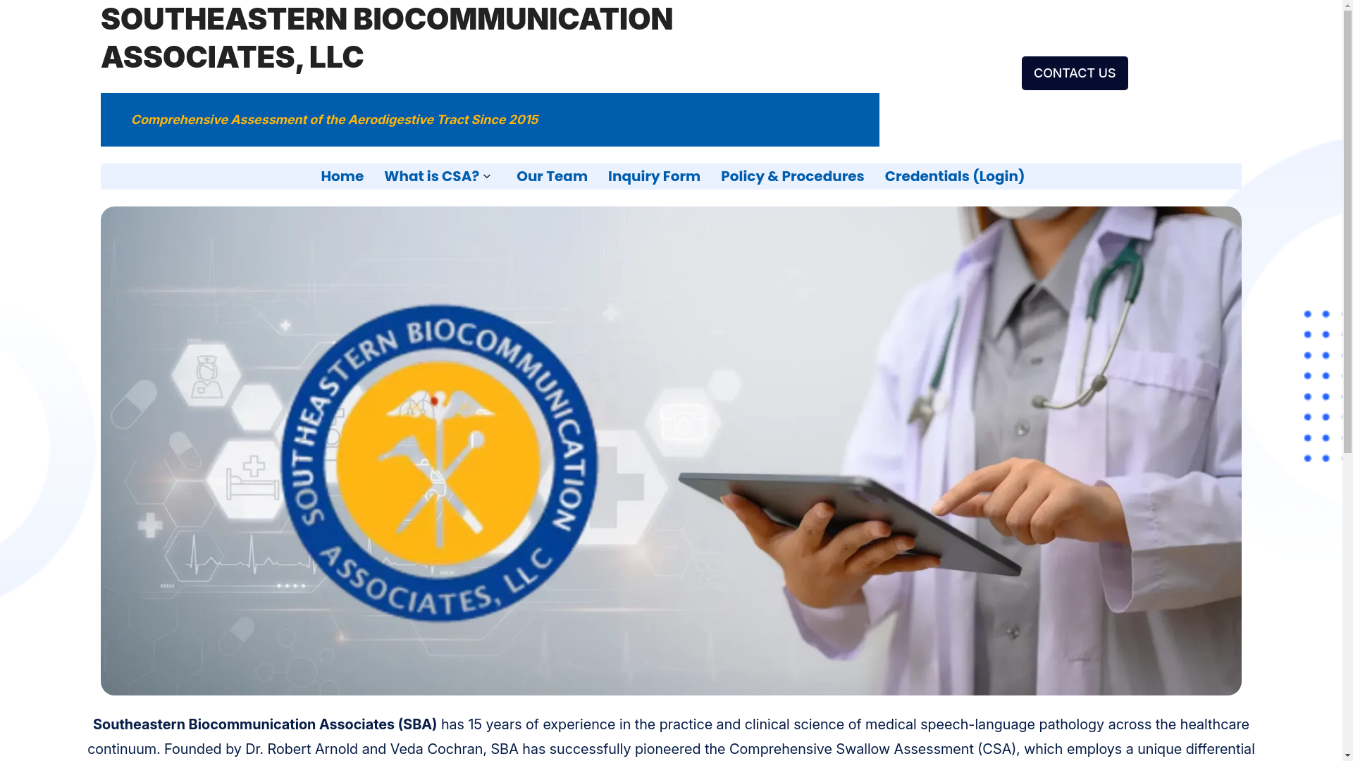 website screenshot of https://sba.net.co/