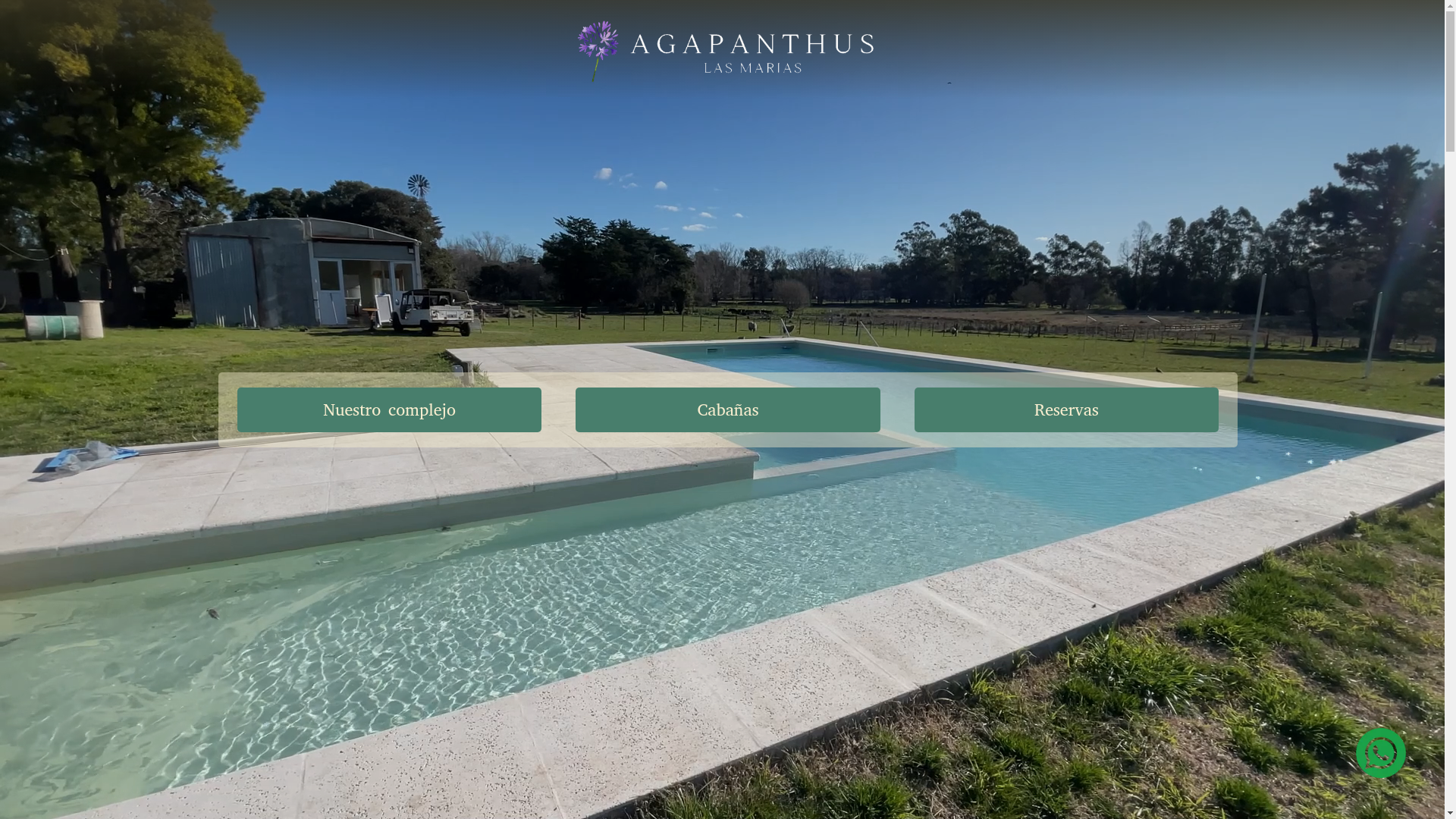 website screenshot of https://agapanthuslasmarias.com/