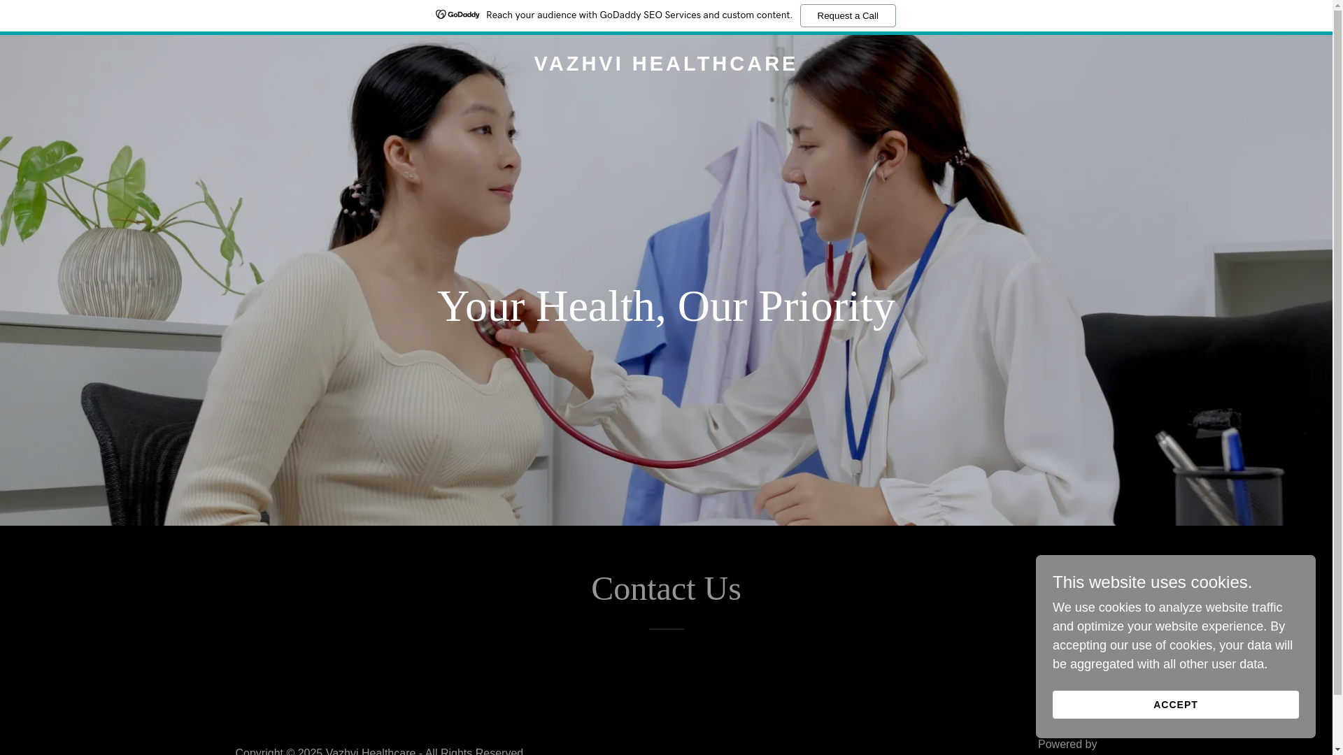 website screenshot of https://vazhvihealthcare.com/