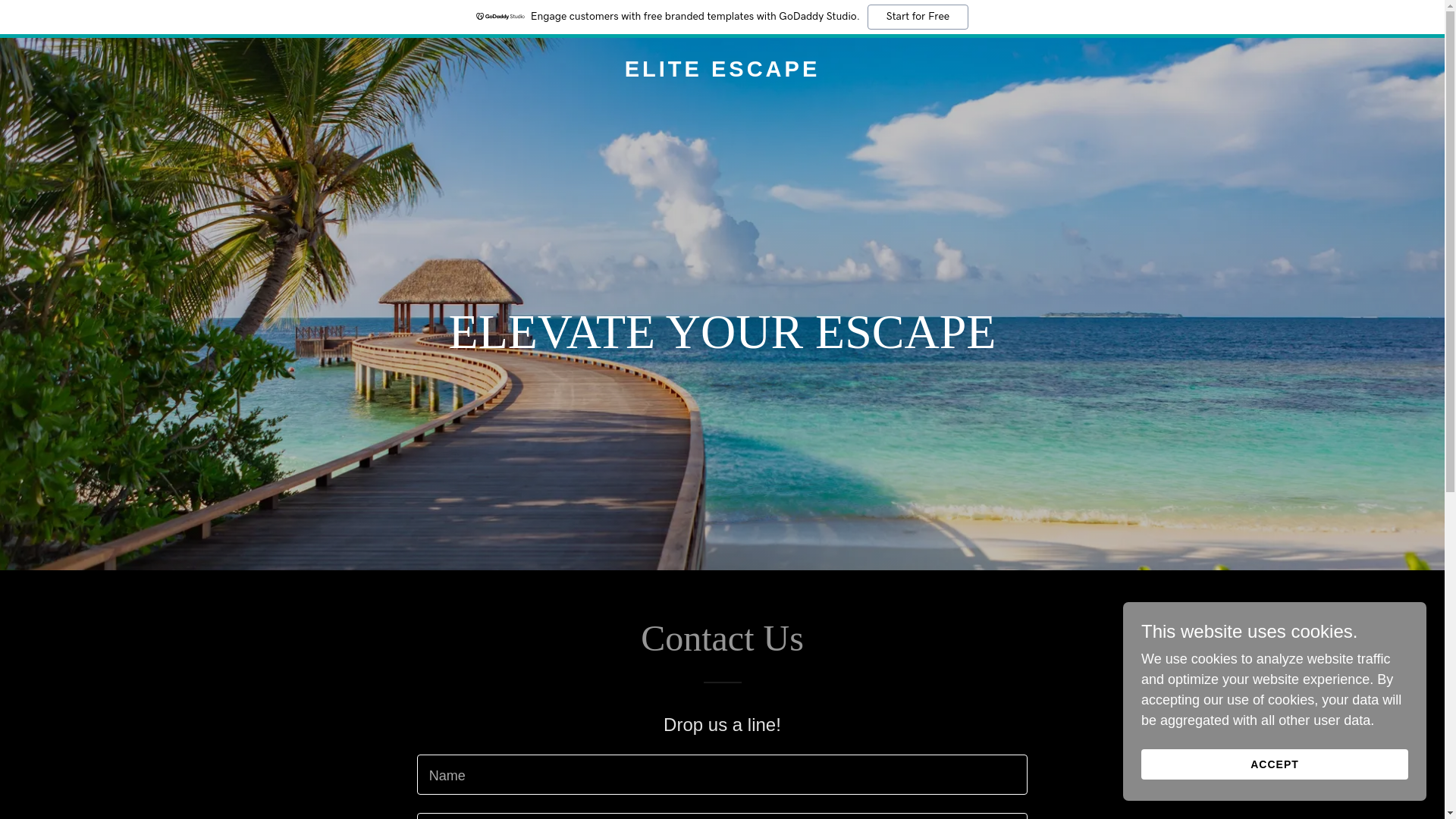 website screenshot of https://eliteescape.ca/