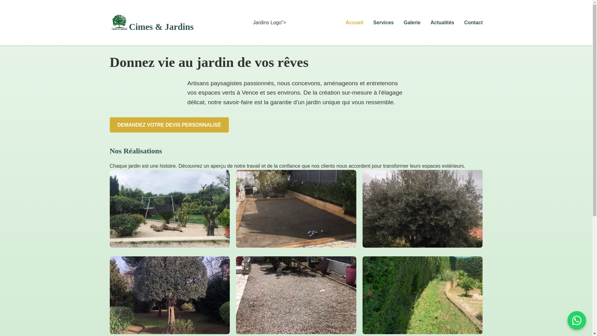 website screenshot of https://demo-cimes-et-jardins.pages.dev/