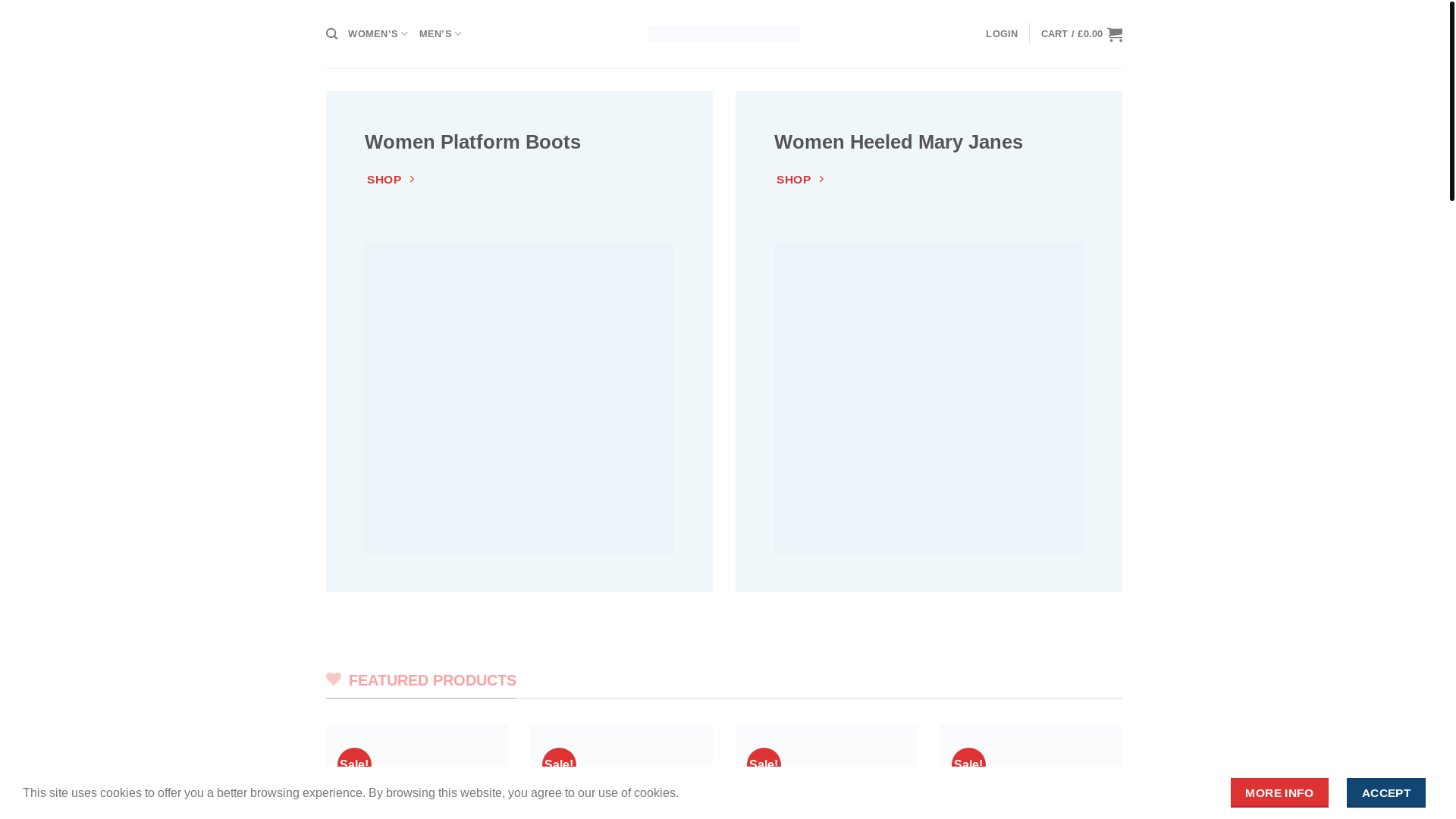 website screenshot of https://maryjane-shoe.com/