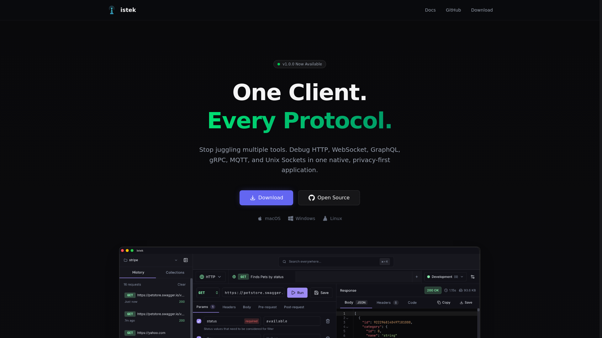 website screenshot of https://istek-website.pages.dev/