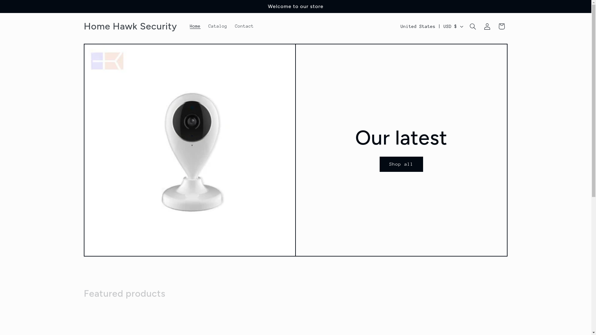 website screenshot of https://homehawksecurity.com/