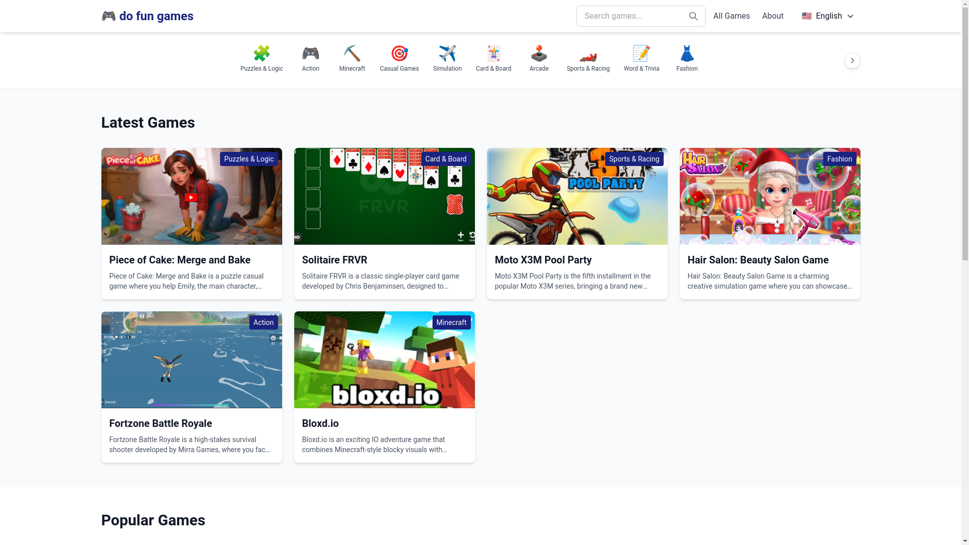 website screenshot of https://do-fun-games.pages.dev/