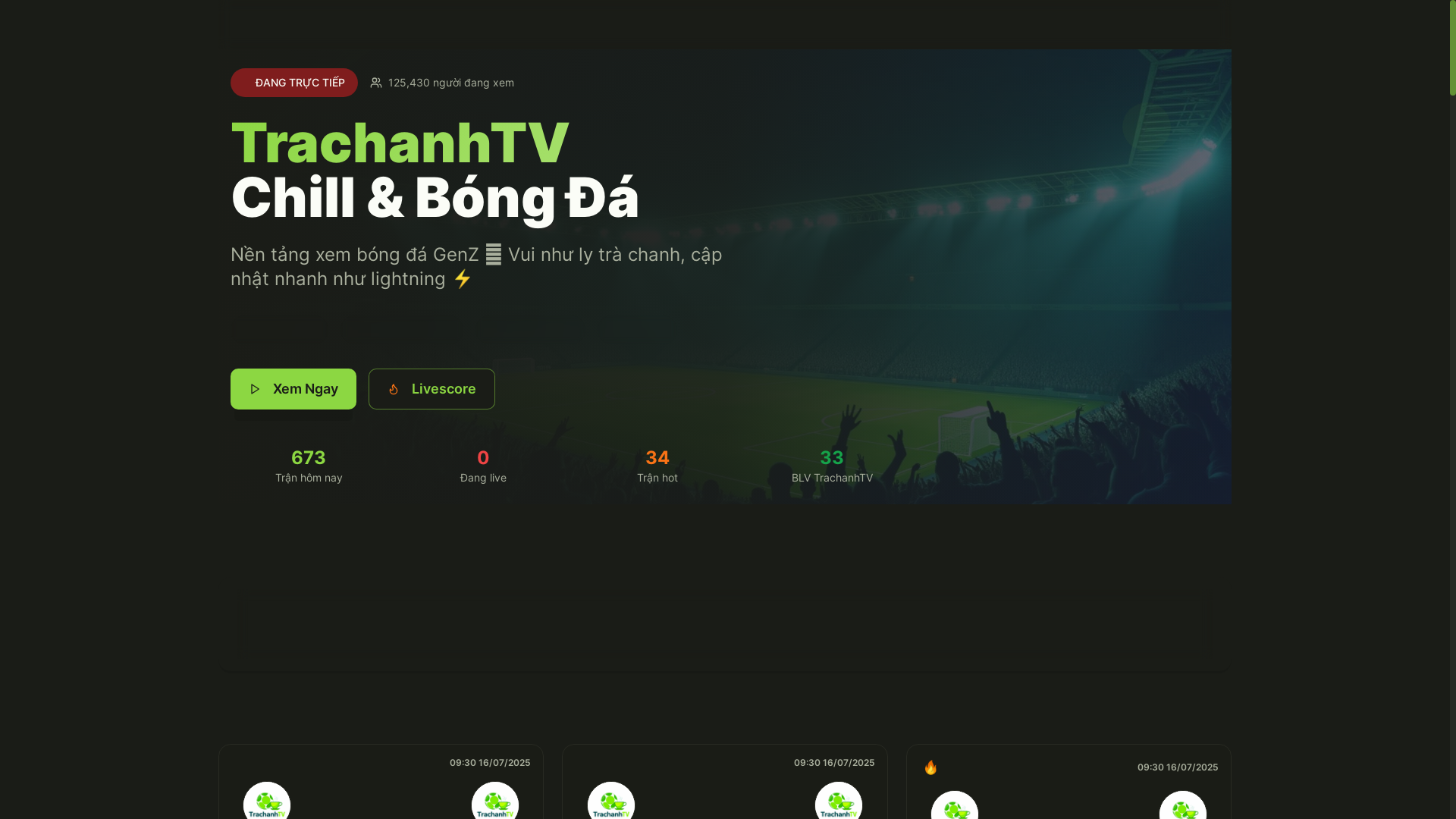 website screenshot of https://trachanhtv.pages.dev/