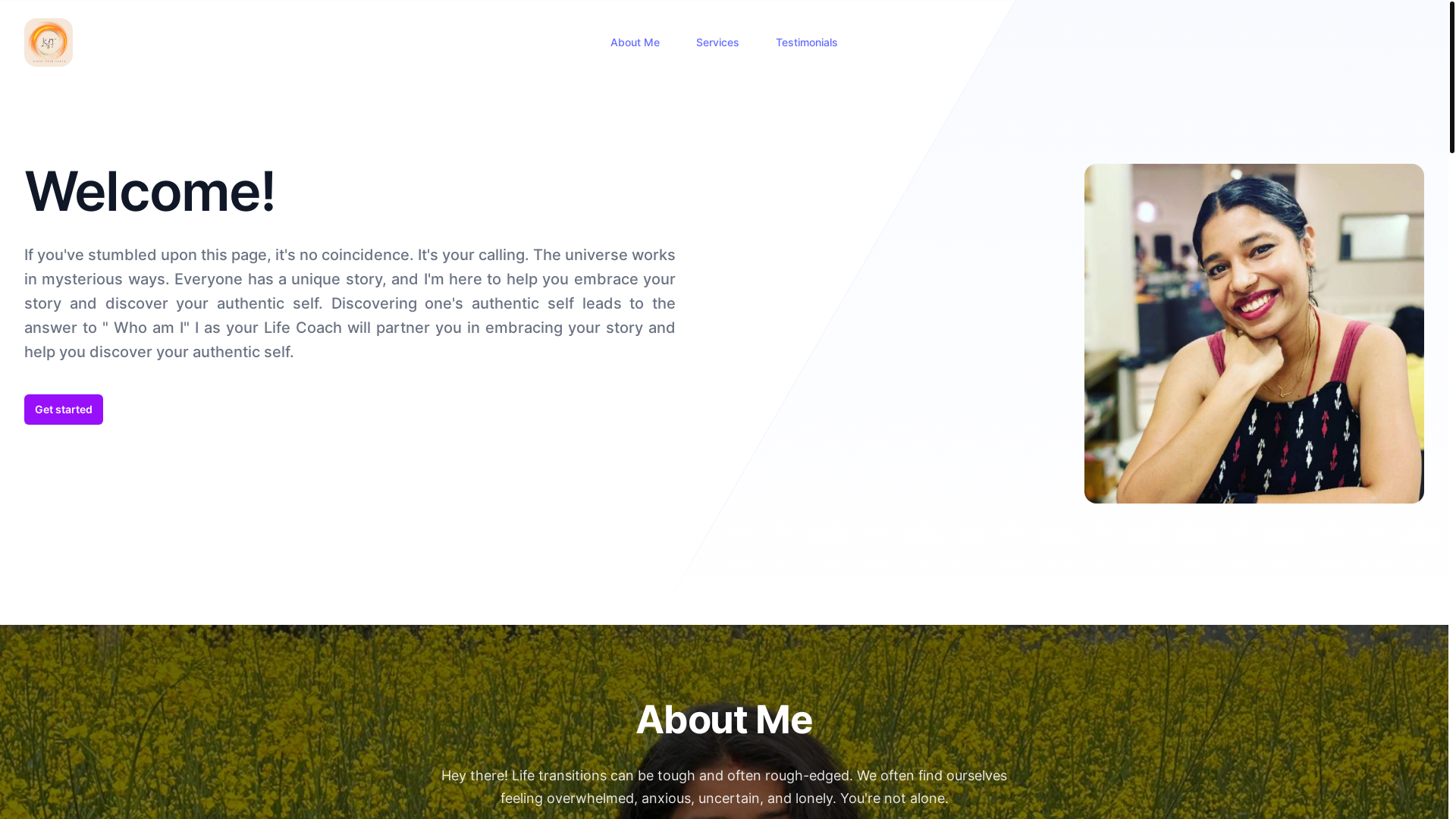 website screenshot of https://shreya-landing-page.pages.dev/