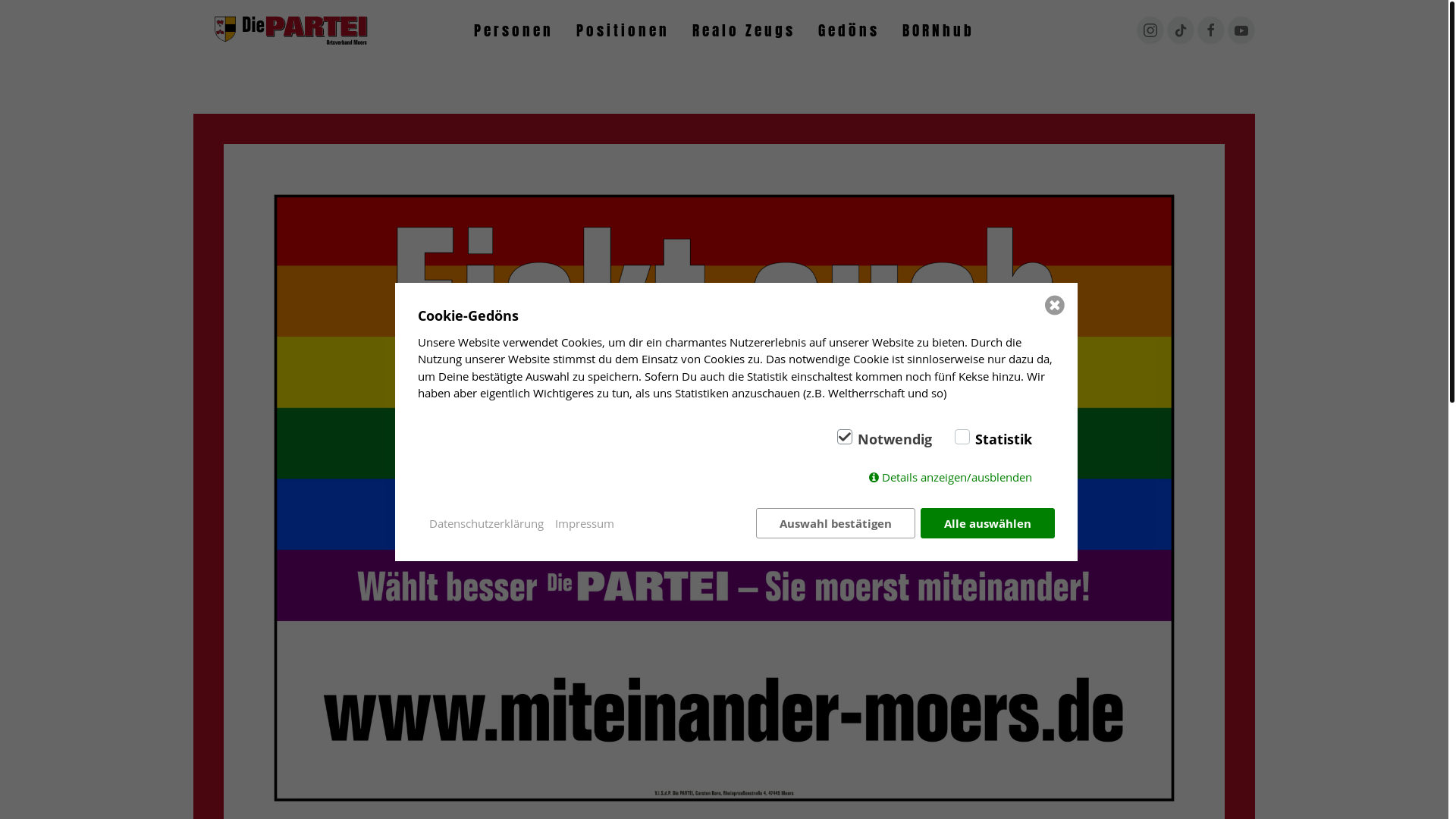 website screenshot of https://miteinander-moers.de/
