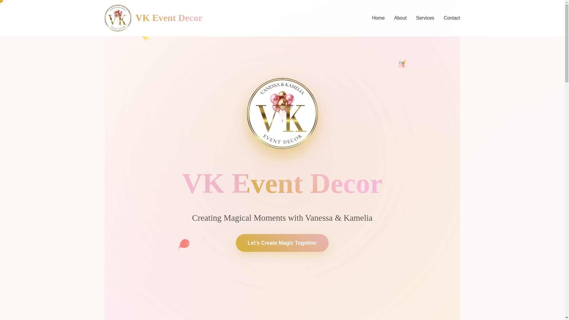 website screenshot of https://vkeventdecor.org/