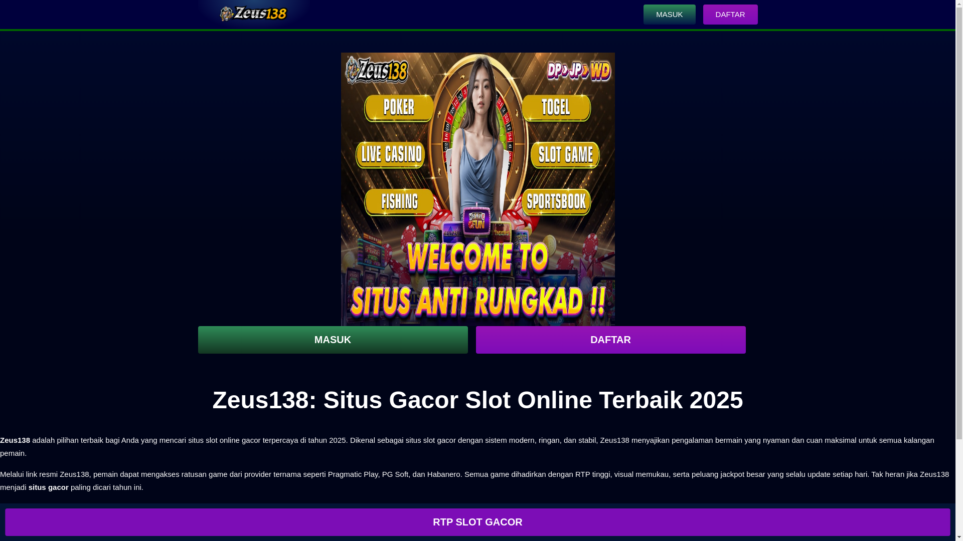 website screenshot of https://amppastiajaib-zeus138.pages.dev/