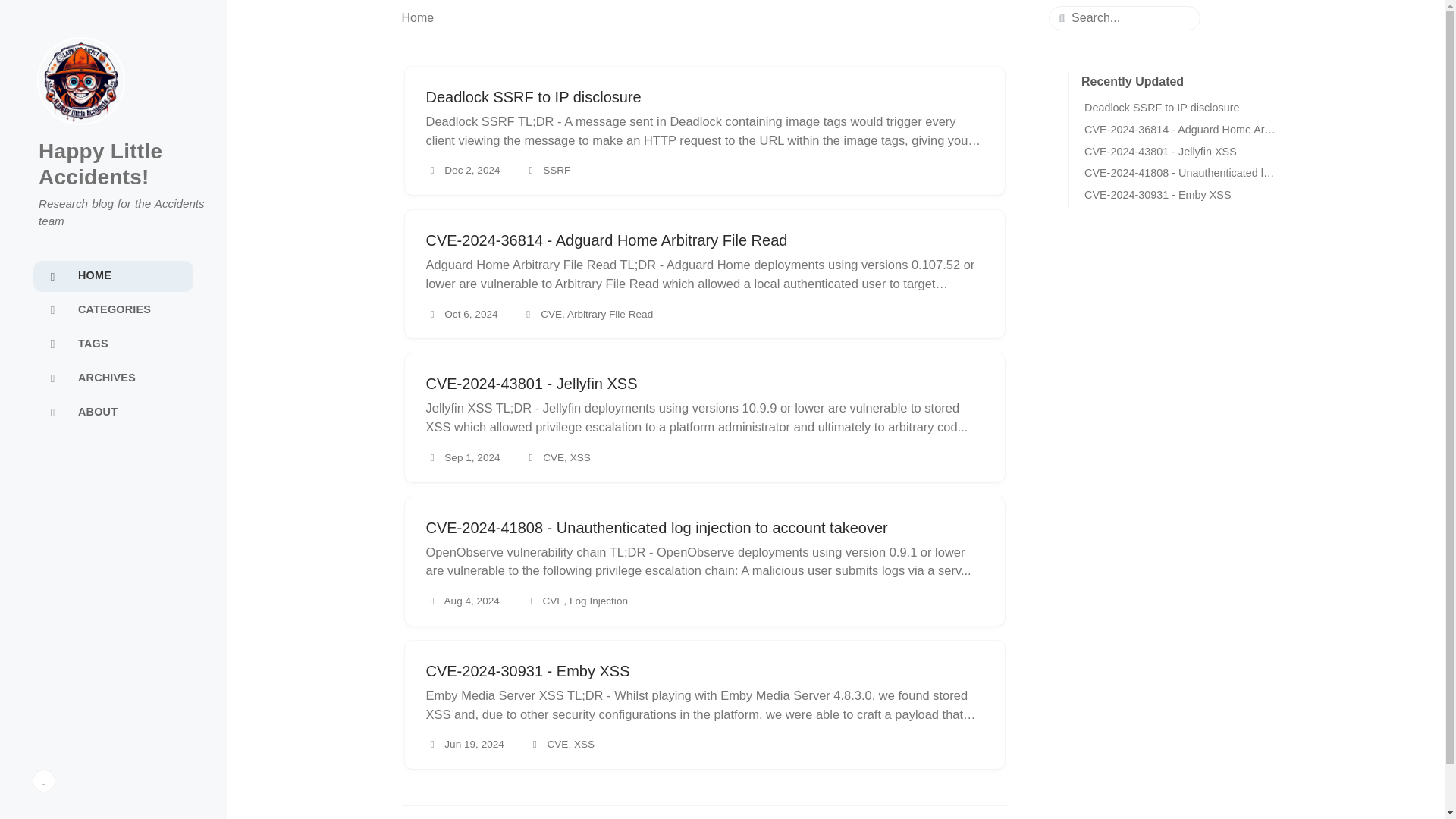 website screenshot of https://happy-little-accidents.pages.dev/