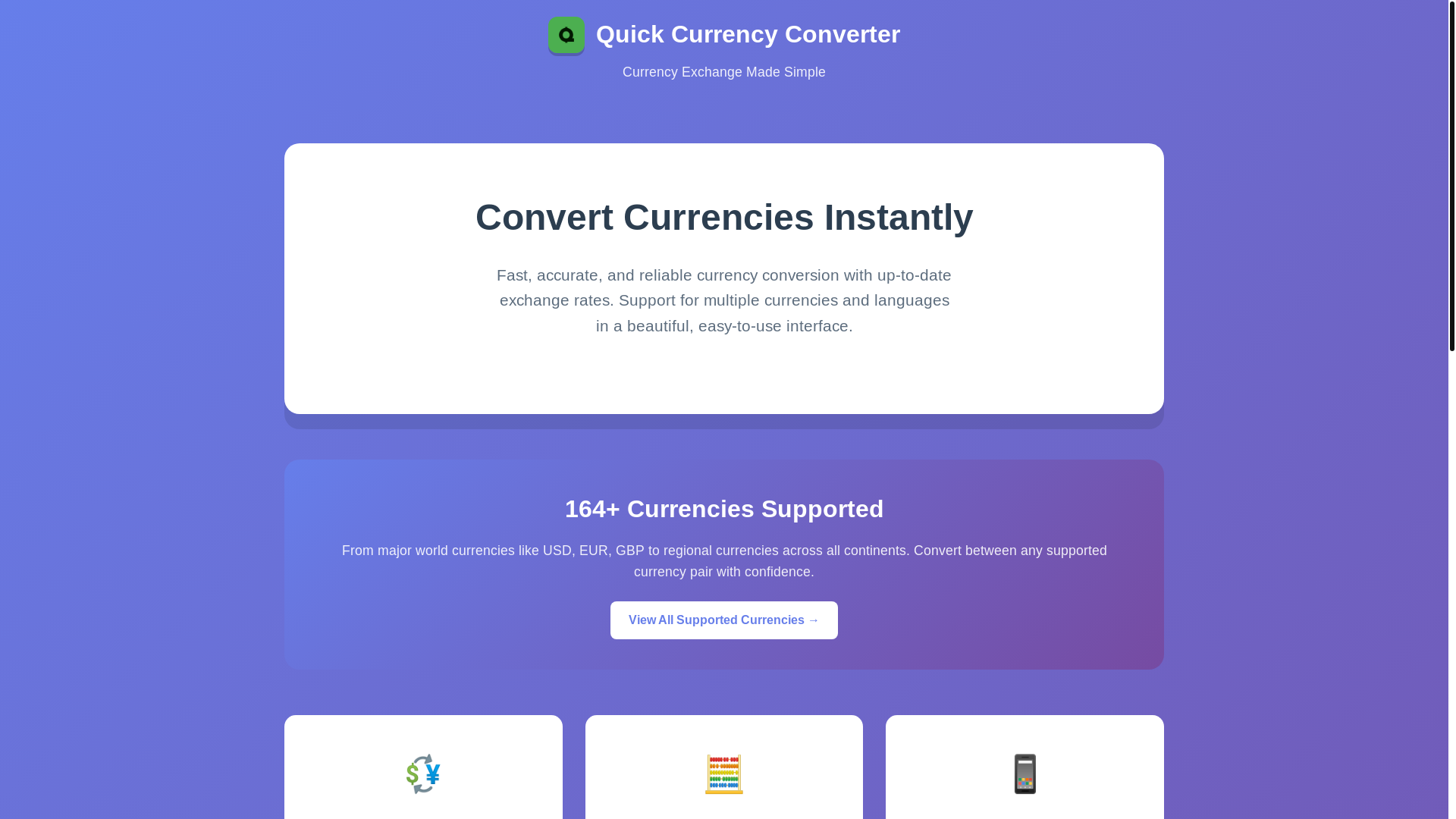 website screenshot of https://quick-currency-converter-web.pages.dev/