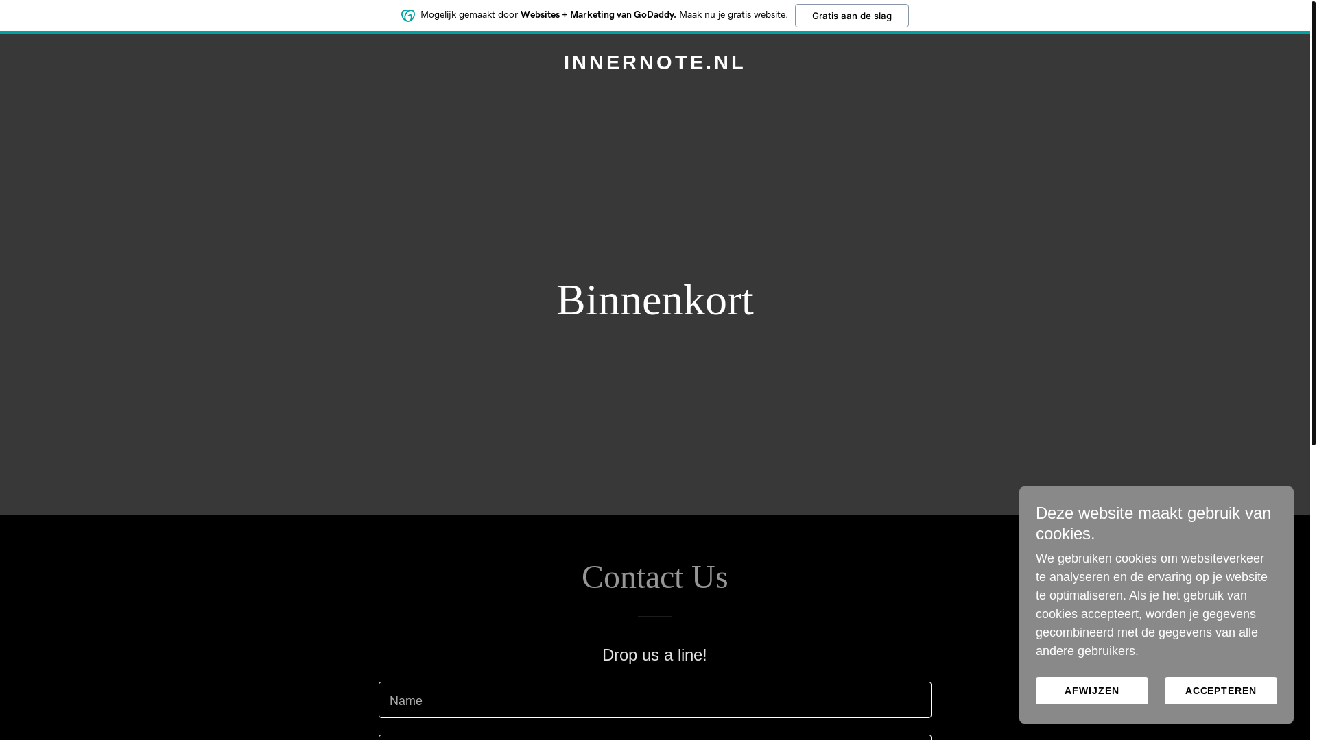 website screenshot of https://innernote.nl/
