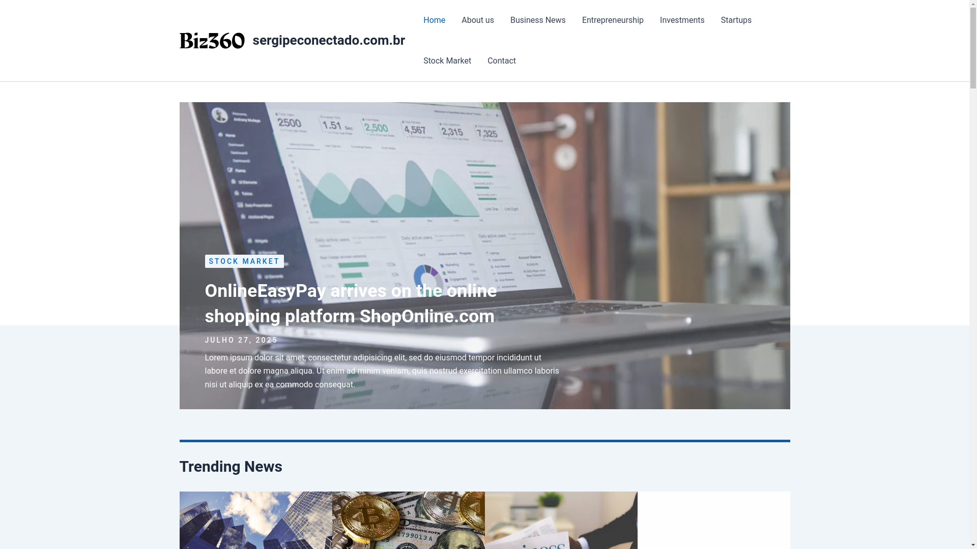 website screenshot of https://sergipeconectado.com.br/