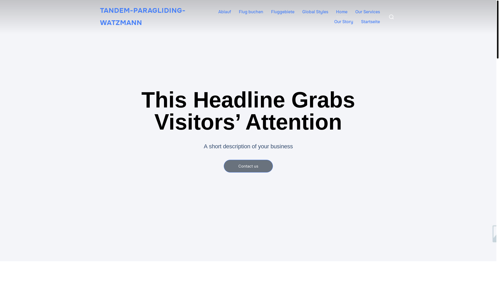 website screenshot of https://tandem-paragliding-watzmann.de/
