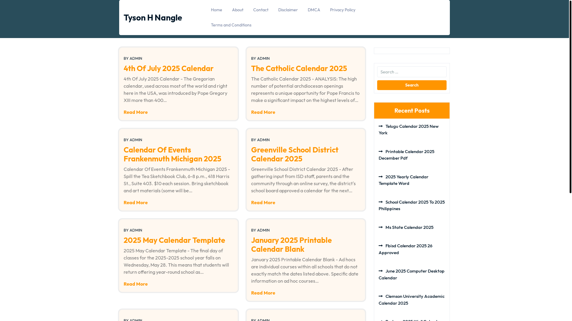 website screenshot of https://tysonhnangle.pages.dev/