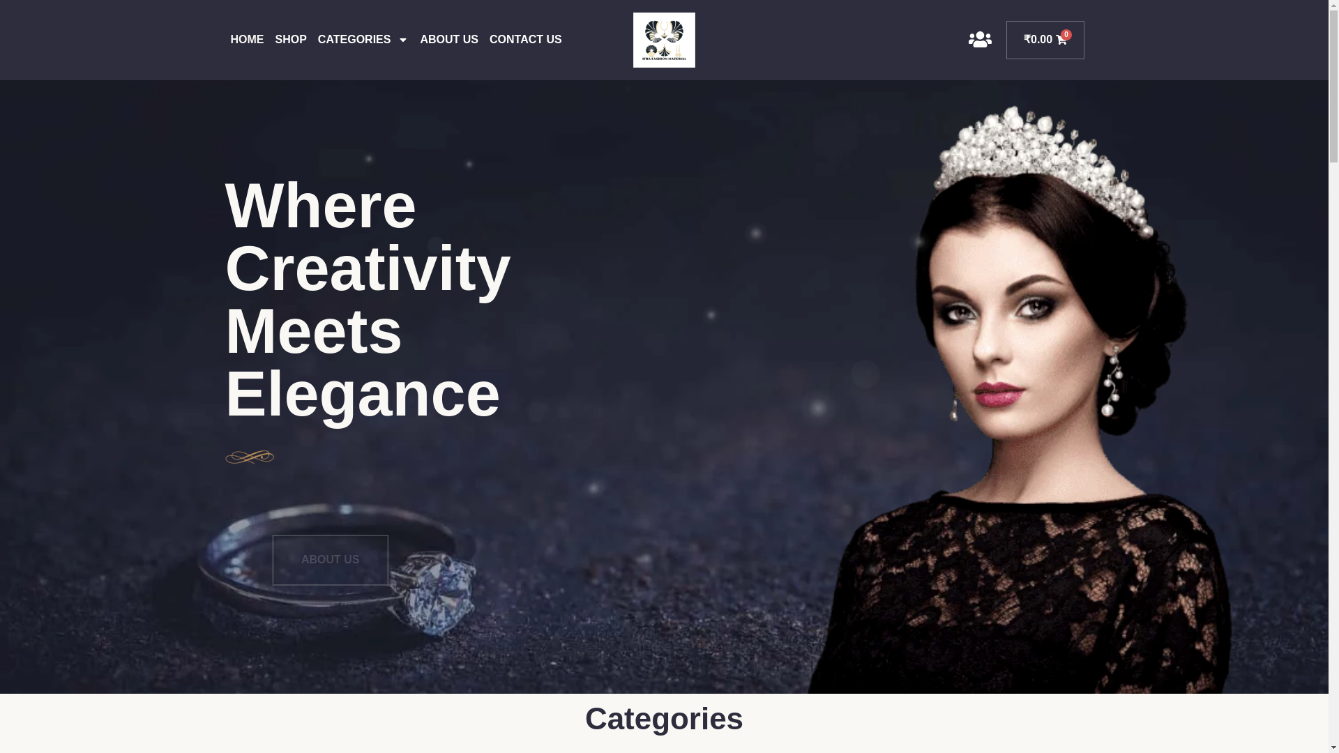 website screenshot of https://ifracollection.in/
