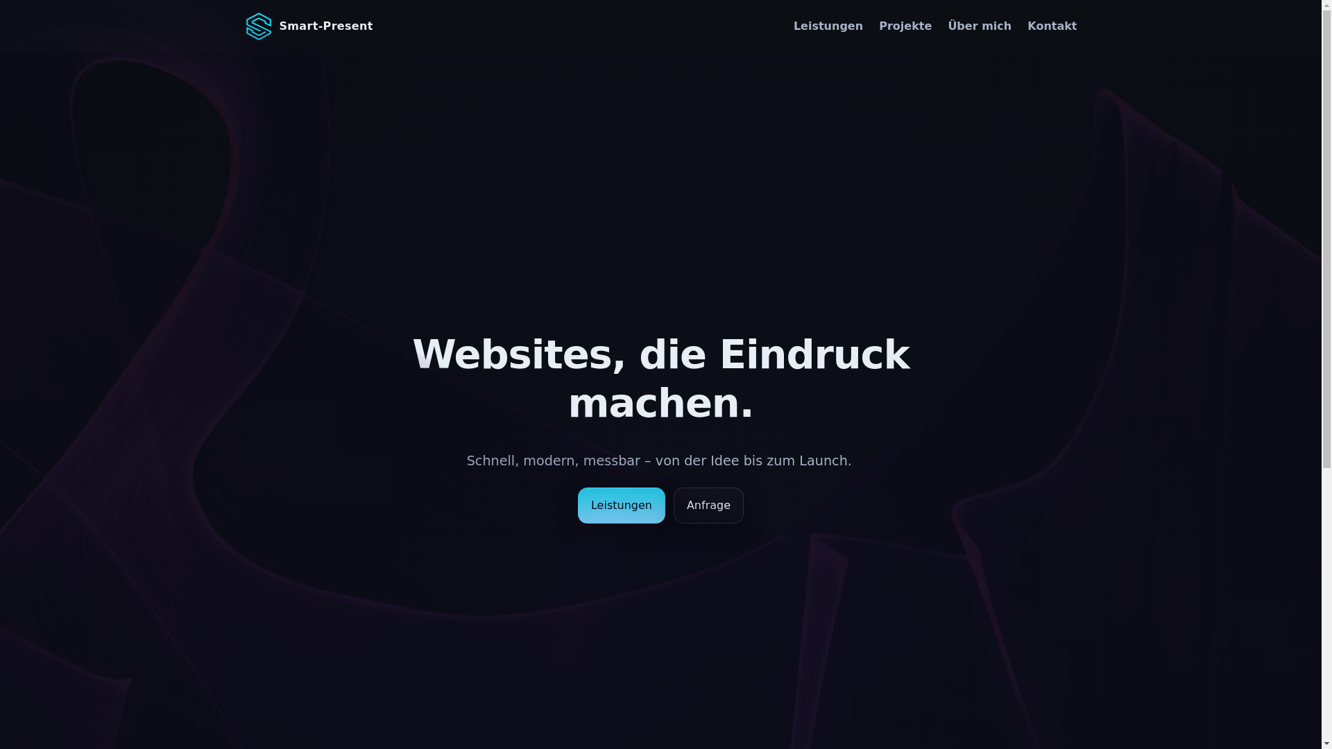 website screenshot of https://smart-present.ch/