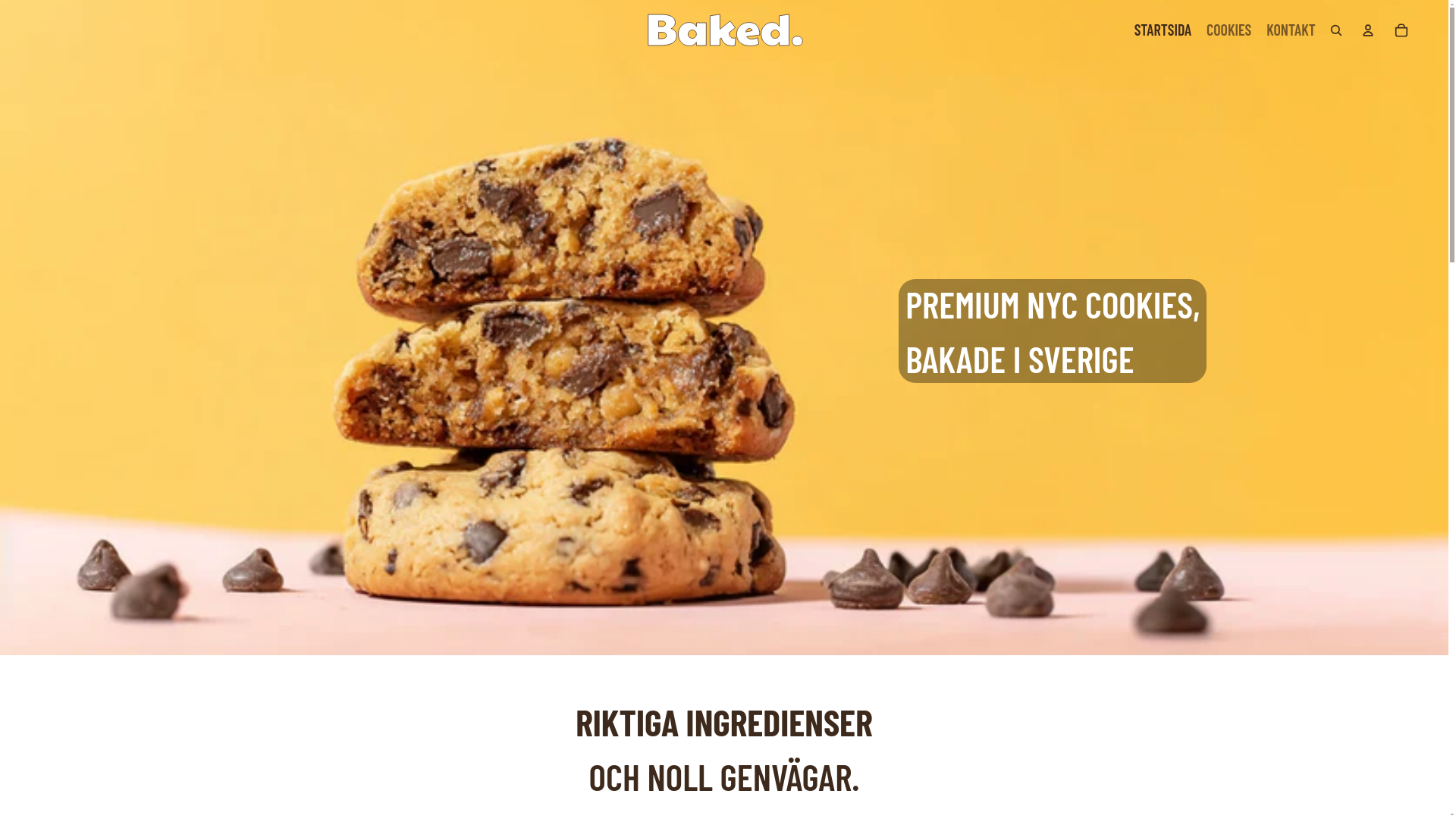 website screenshot of https://bakedcookies.se/