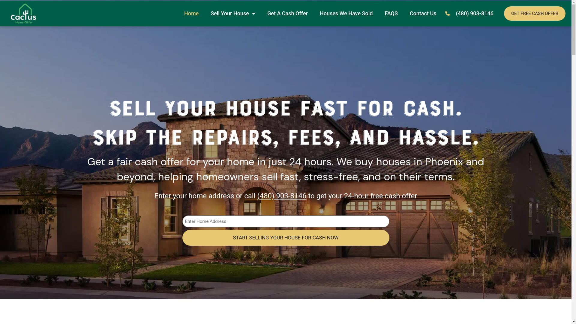website screenshot of https://quickoffercactus.com/