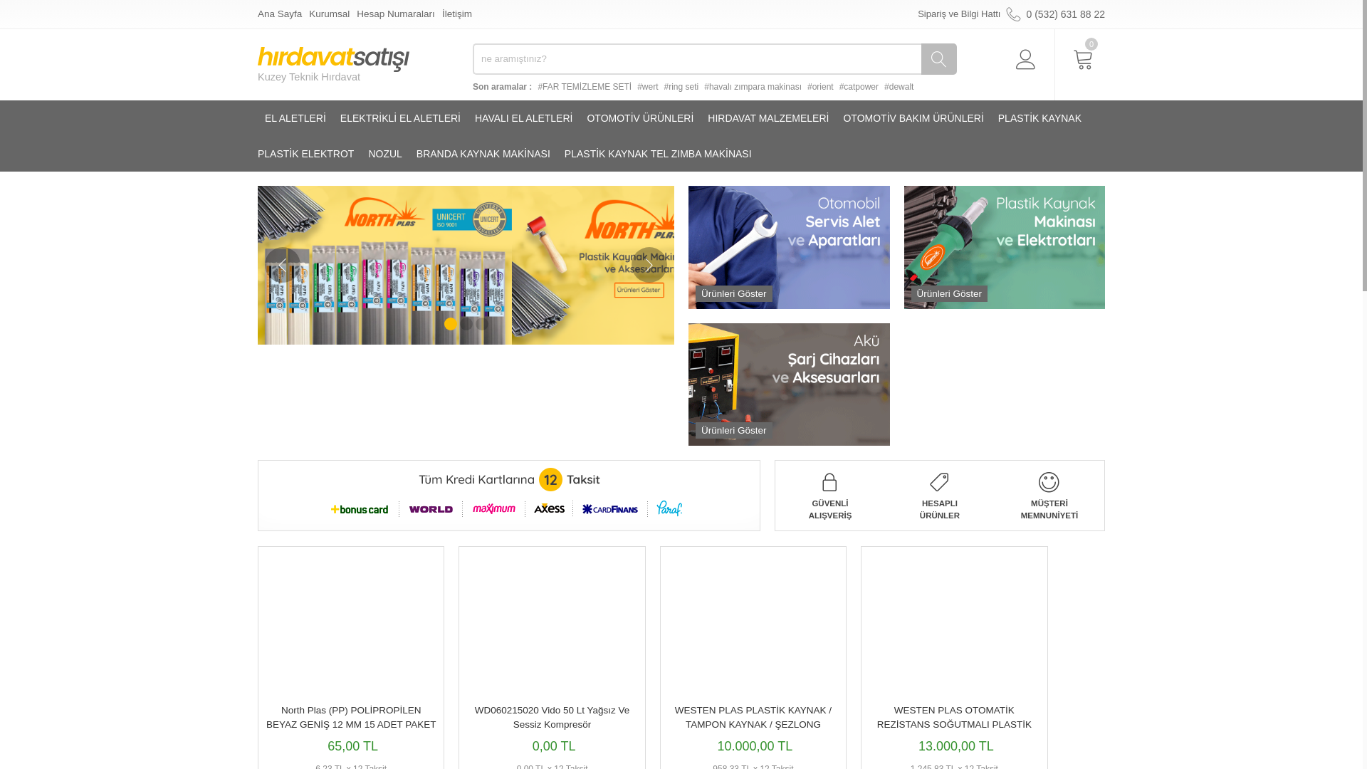 website screenshot of https://kuzeyteknikhirdavat.com/