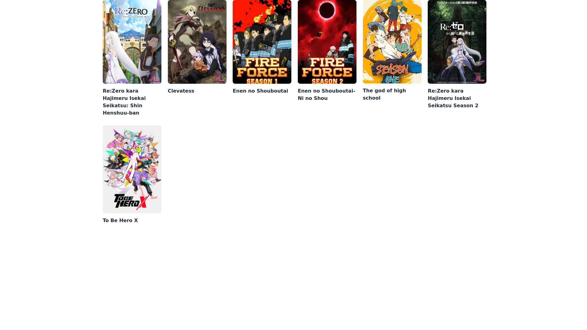 website screenshot of https://astro-animef.pages.dev/