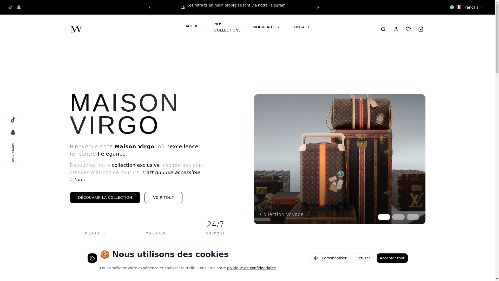 website screenshot of https://maison-virgo-website.pages.dev/