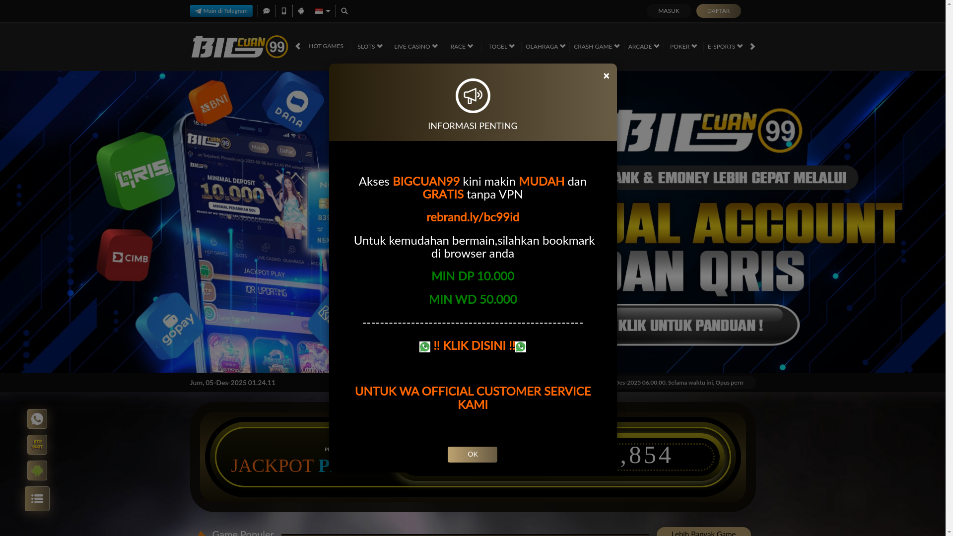 website screenshot of https://bigcuanclub.com/