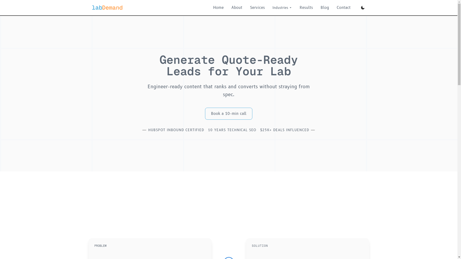 website screenshot of https://labdemand.pages.dev/