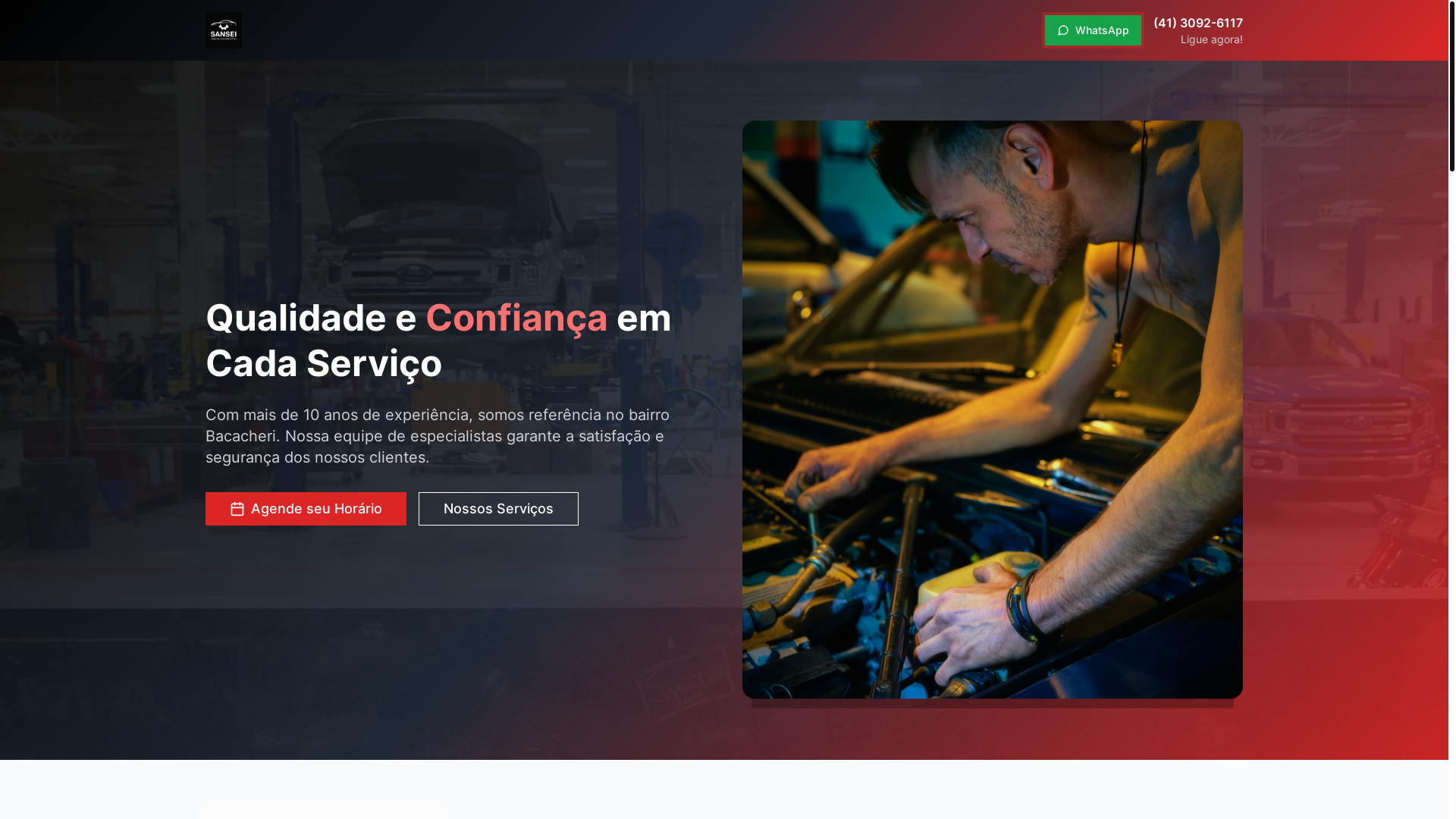 website screenshot of https://sanseicentroautomotivo.com.br/