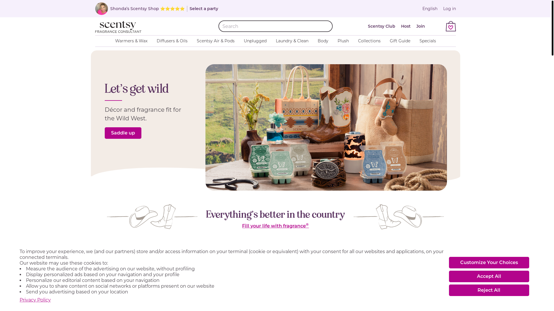website screenshot of https://southernmagnoliascents.xyz/